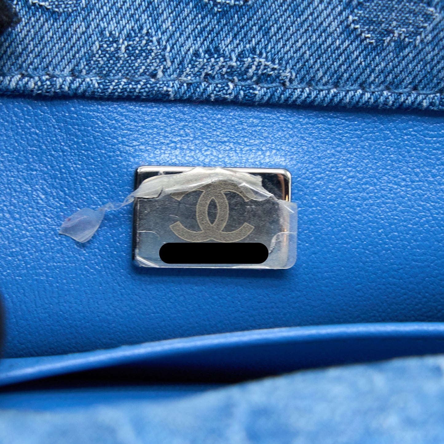 Chanel 23P Mini Coco Love Flap Bag Camellia Denim Blue (Microchip)