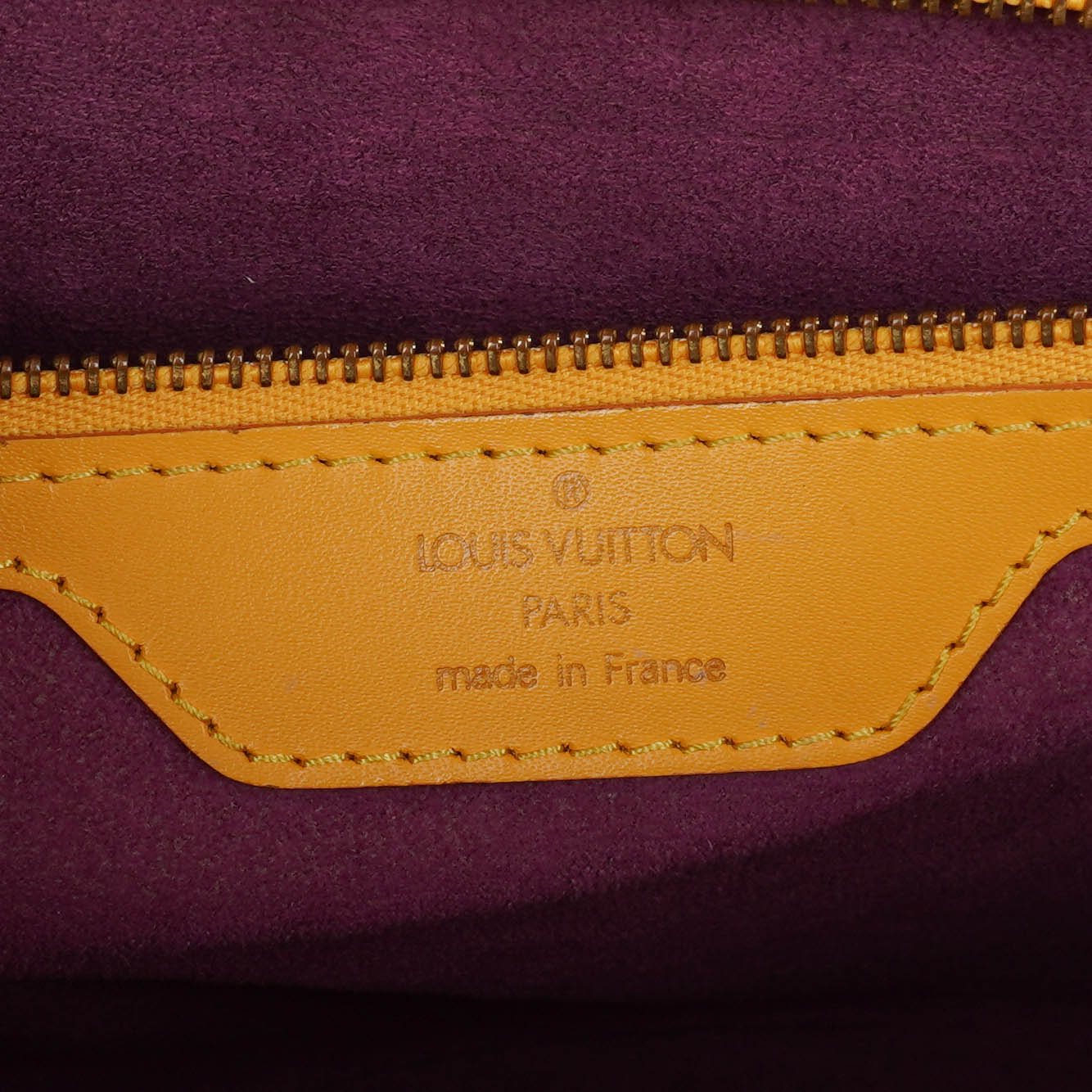 Louis Vuitton Yellow EPI Leather Saint Jacques GM Shoulder Bag