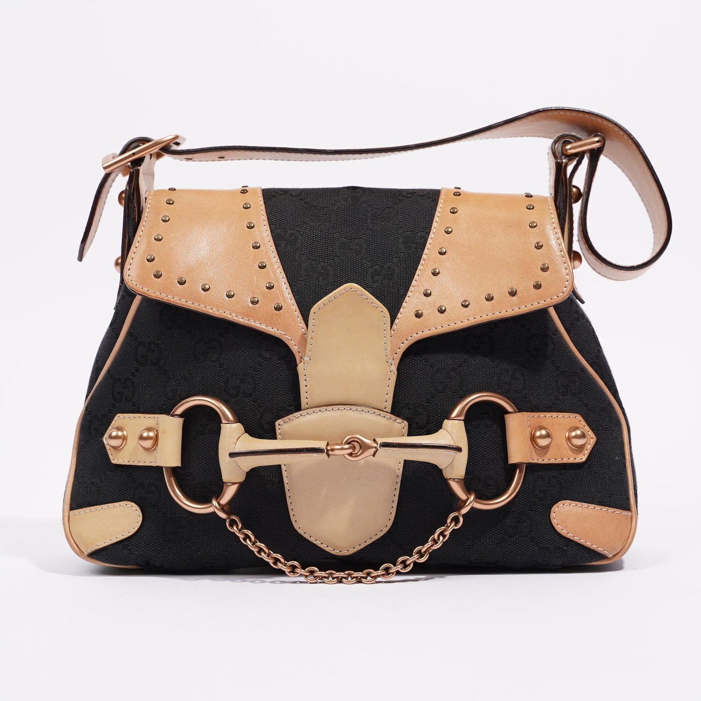Gucci Womens Vintage Sac A Main Black / Brown