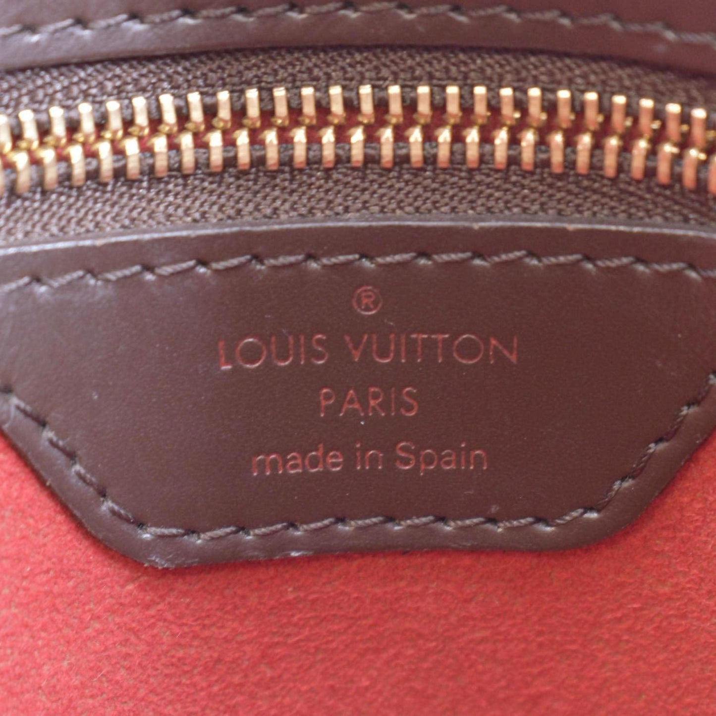 LOUIS VUITTON Hampstead MM Damier Ebene Shoulder Bag Brown