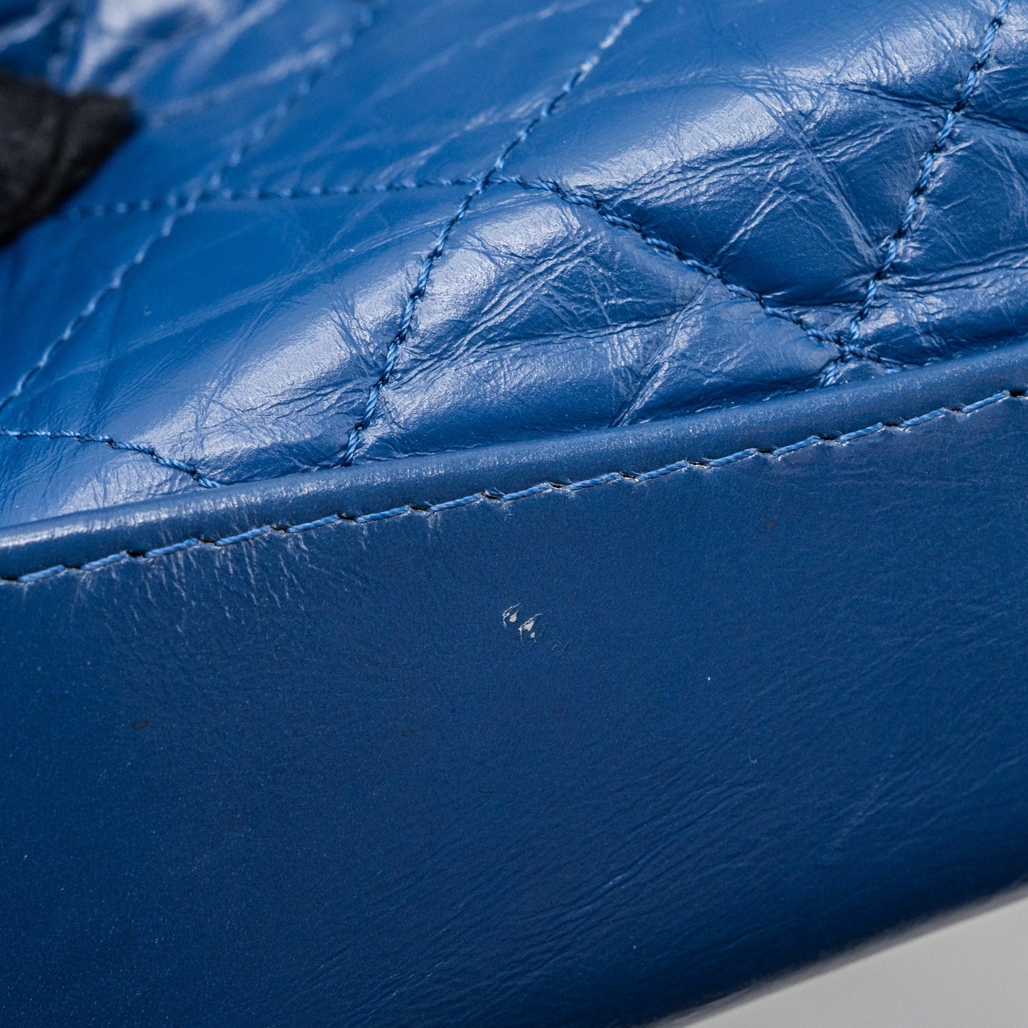Chanel Medium Gabrielle Backpack Aged Calfskin Blue Multicolour Hardware