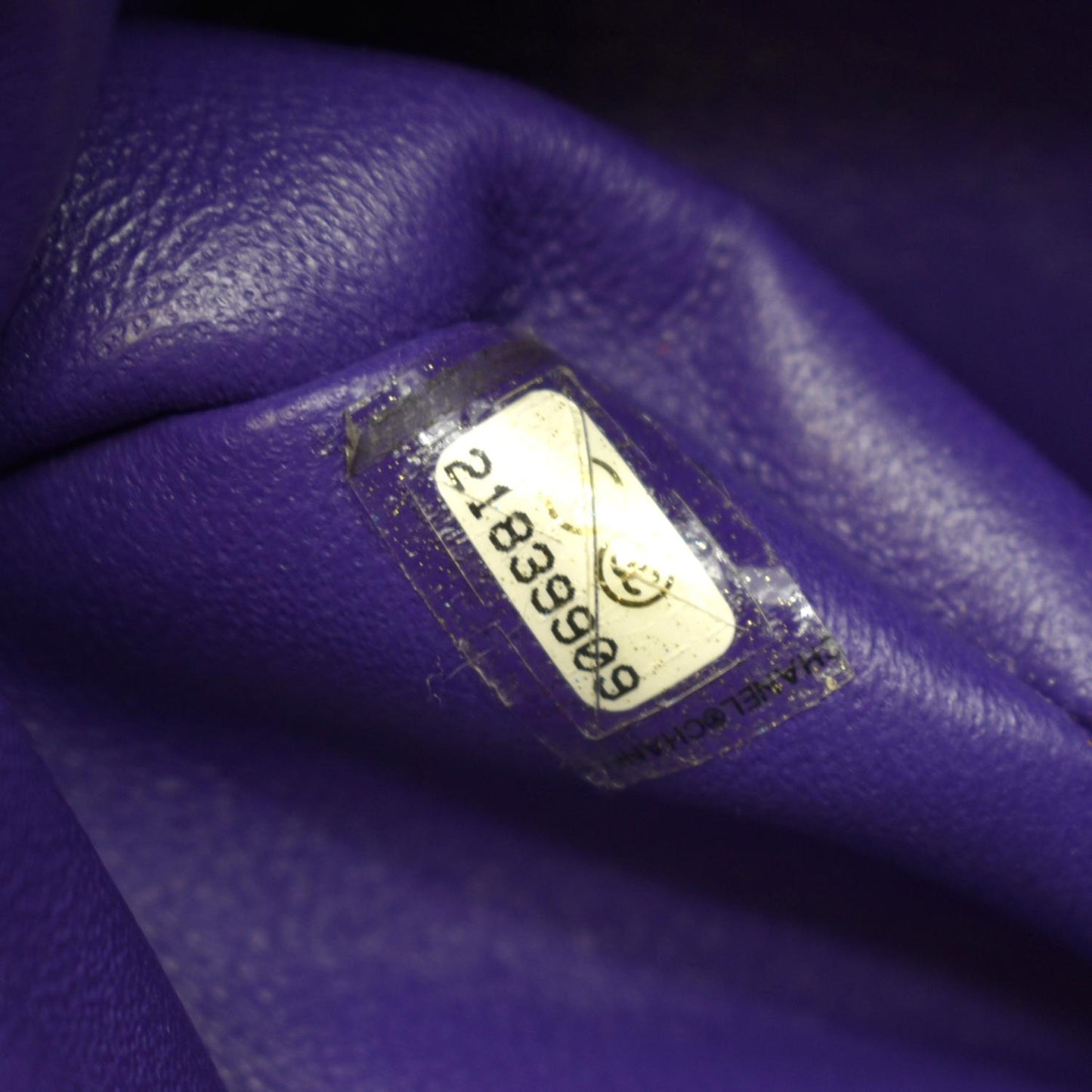 CHANEL Mini Flap Patent Calfskin Leather Shoulder Bag Purple