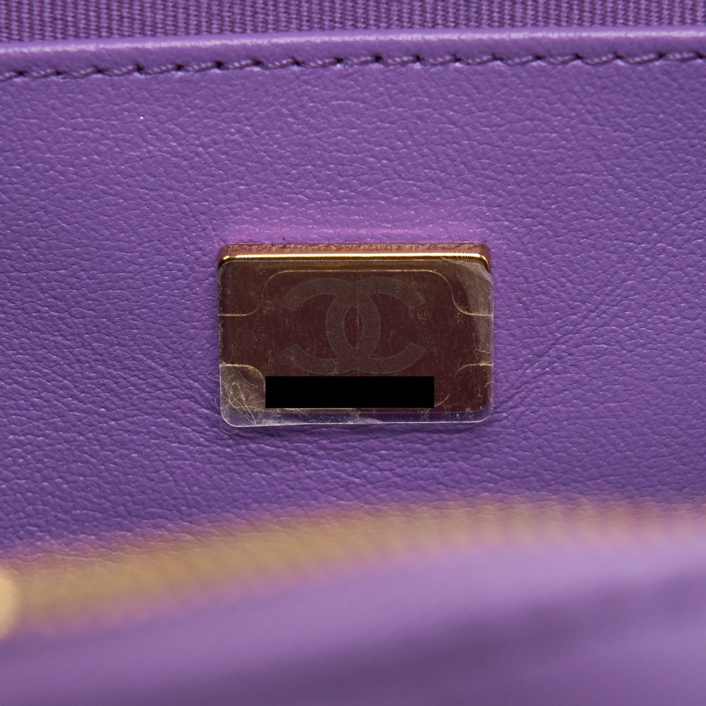 Chanel 22S Heart Bag Lambskin Purple L