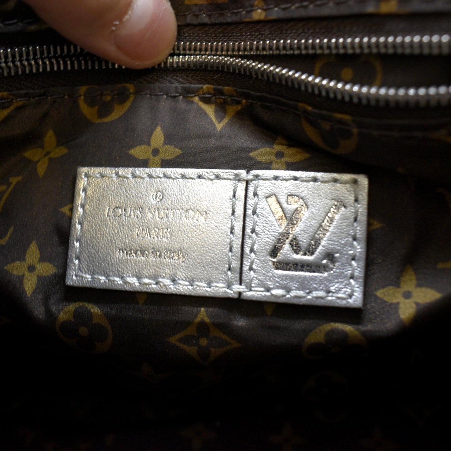 LOUIS VUITTON Bandouliere 25 Econyl Nylon Pillow Shoulder Bag Silver