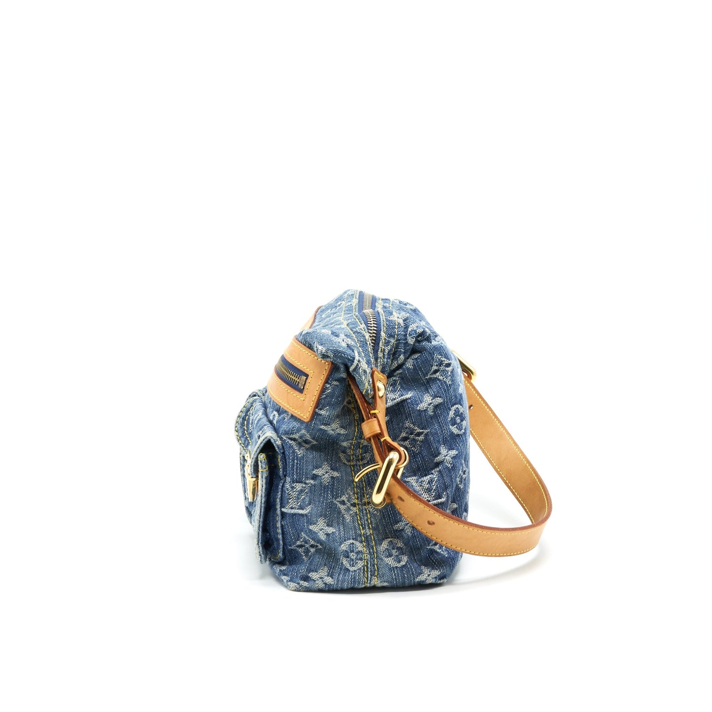 LOUIS VUITTON Baggy PM Denim Monogram Shoulder Bag