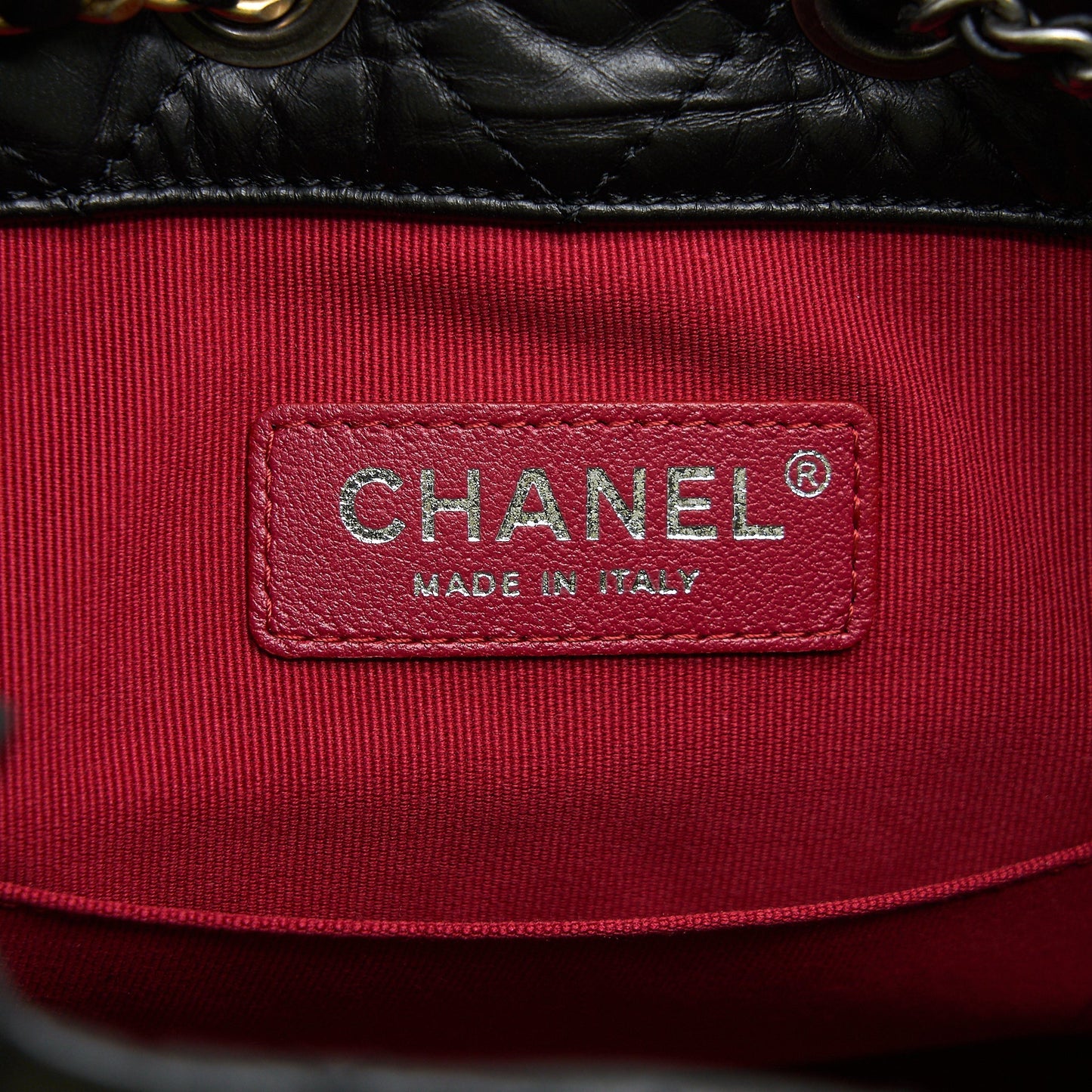 Chanel small Gabrielle Backpack black Ruthenium