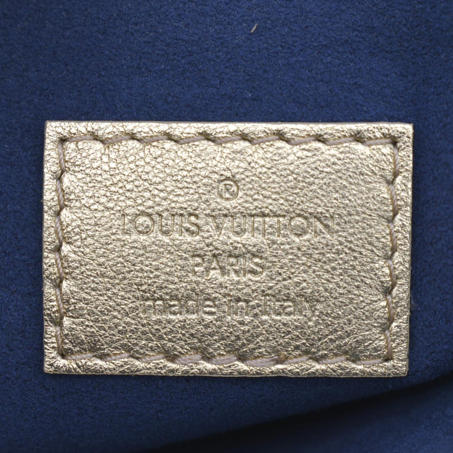 LOUIS VUITTON Coussin PM Monogram Embossed Leather Shoulder Bag Gold