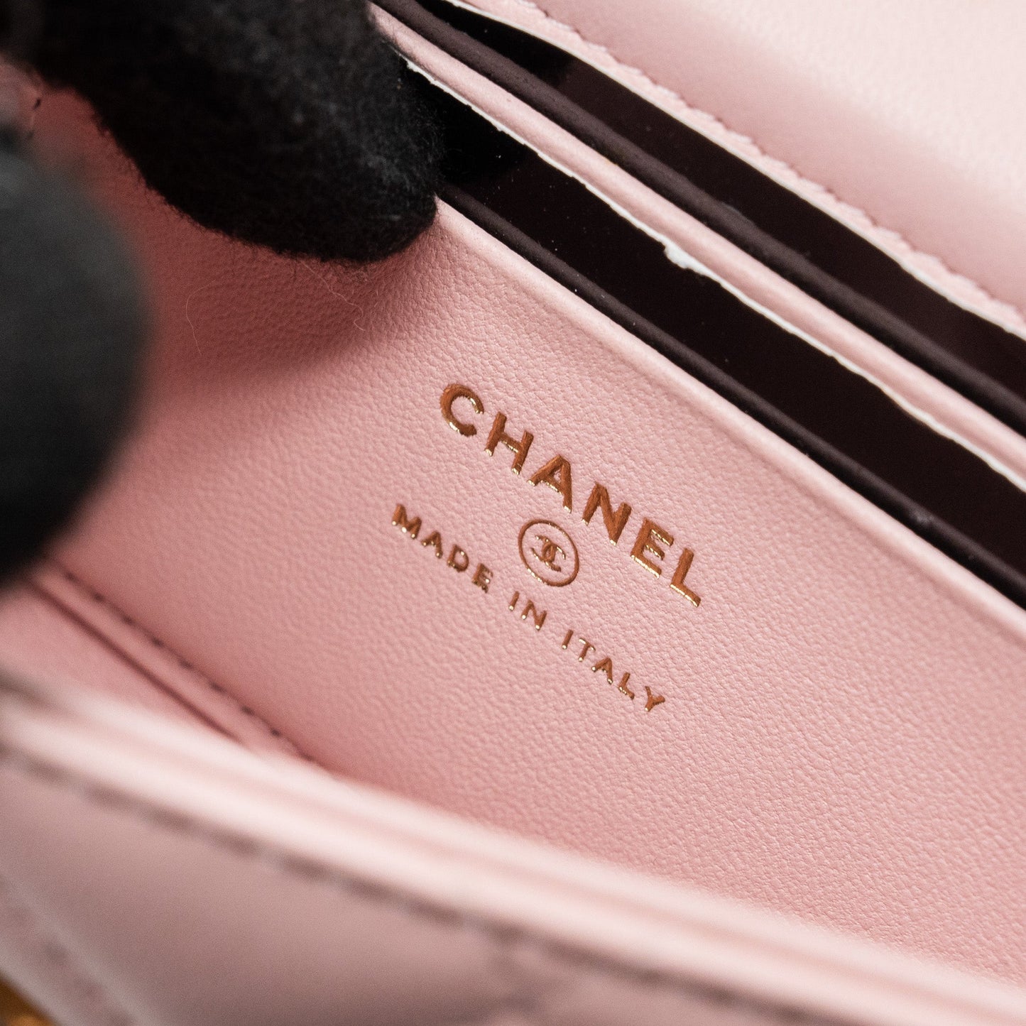 Chanel 22B Flap Bag With Enamel Top Handle Lambskin Light Pink (Microchip)