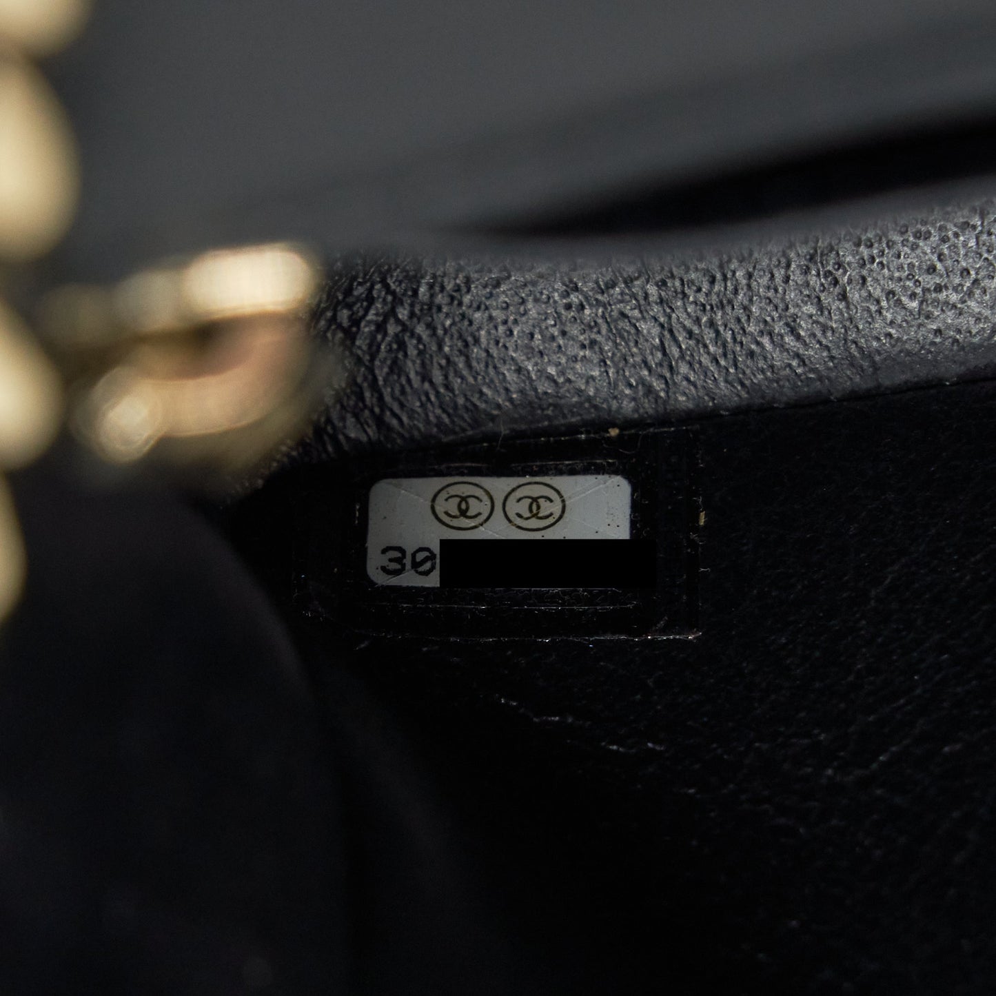 Chanel Mini Rectangular Flap Bag With Bag Charms Giant Chains Lambskin Black