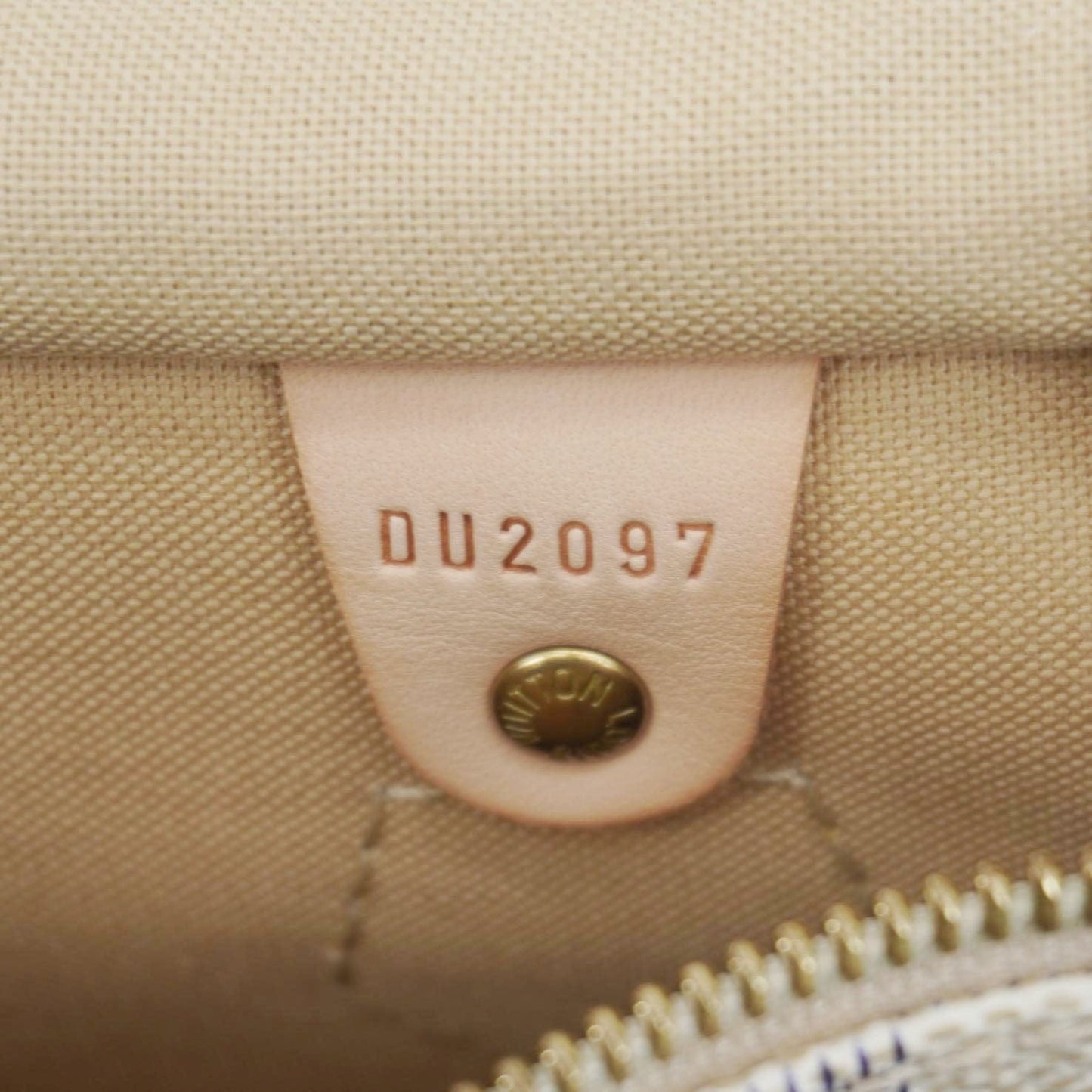 LOUIS VUITTON 30 Damier Azur Shoulder Bag White
