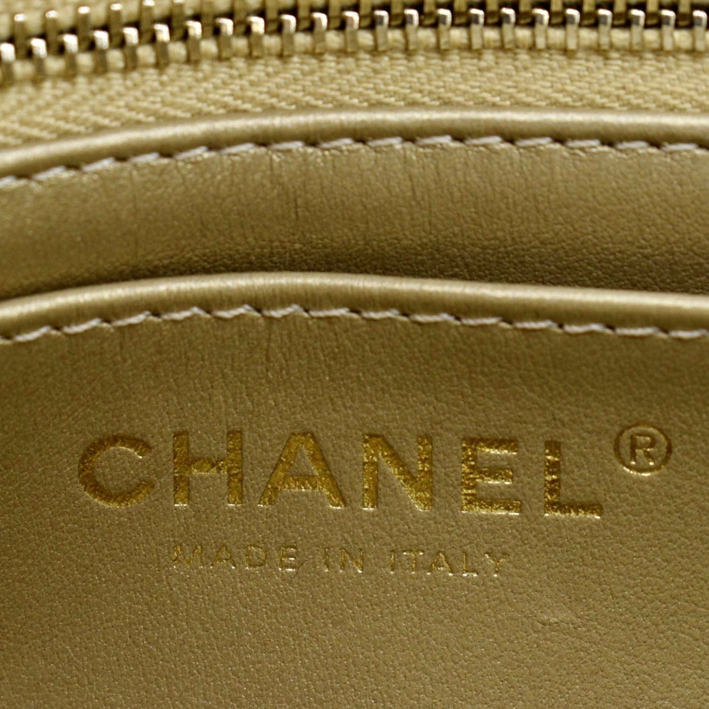 CHANEL Pearl Crush Mini Square Flap Leather Crossbody Bag White