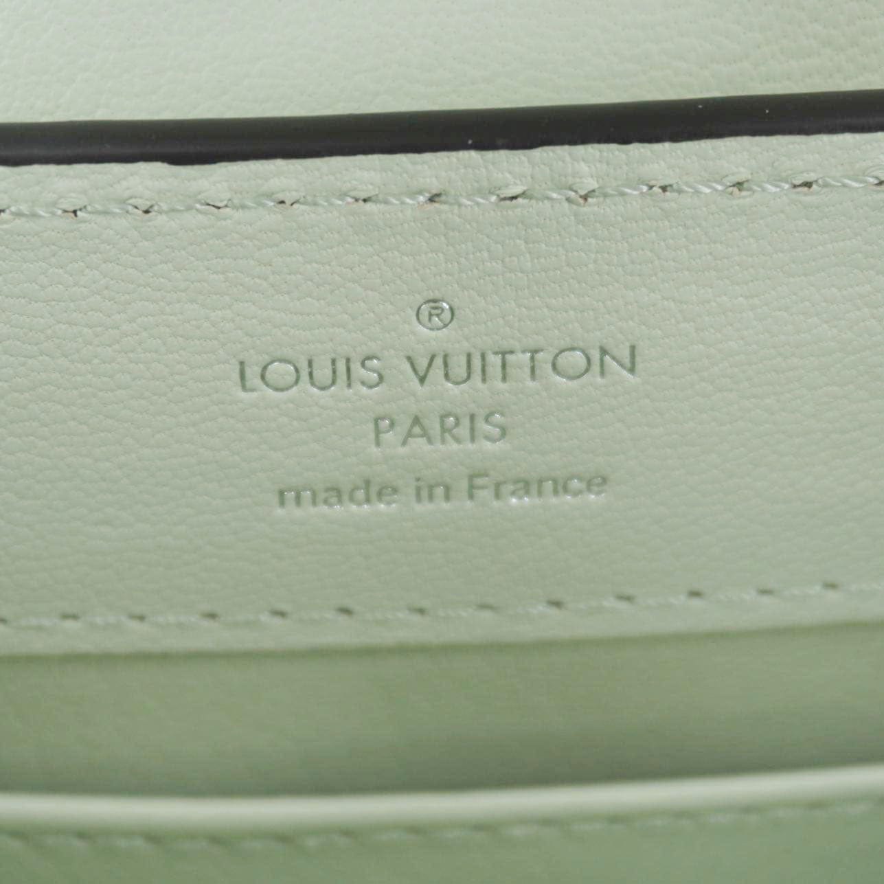 LOUIS VUITTON Capucines Mini Karung Leather Shoulder Bag White
