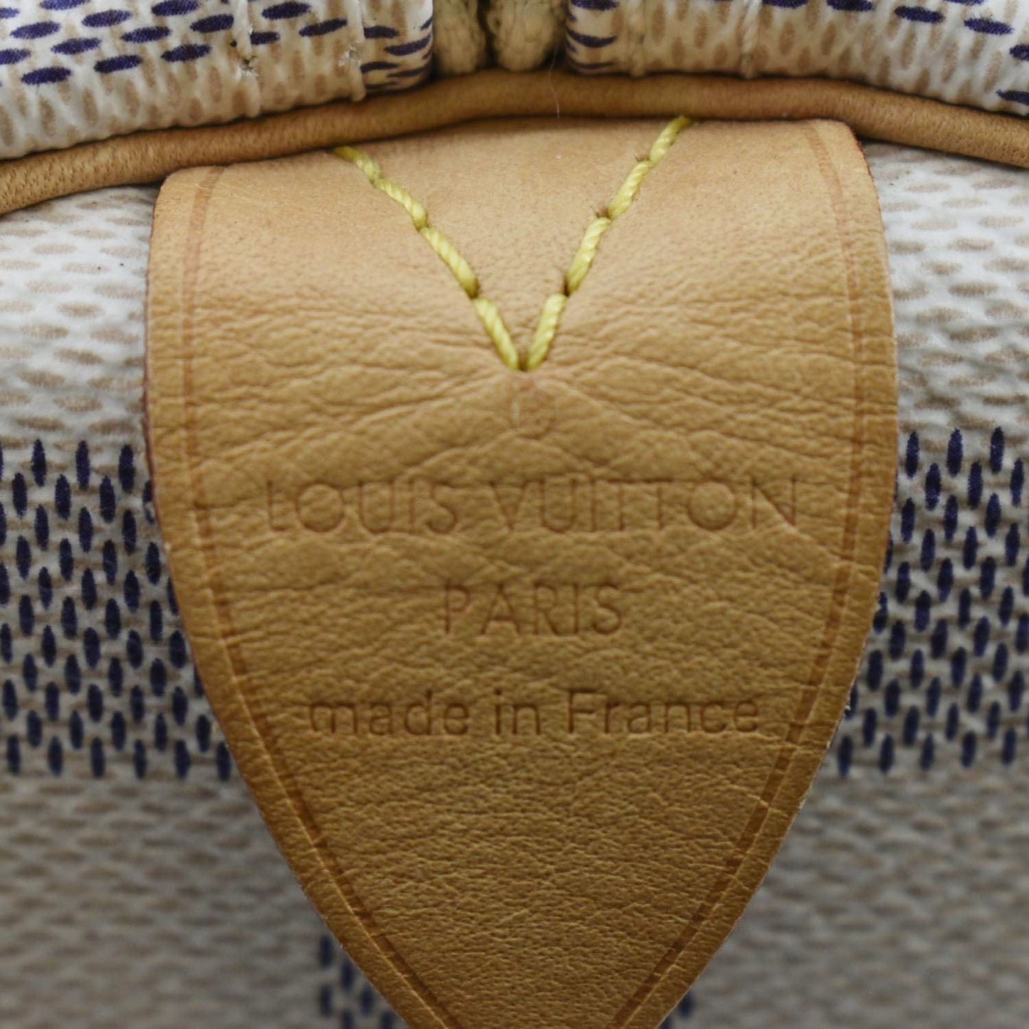 LOUIS VUITTON 25 Damier Azur Shoulder Bag White