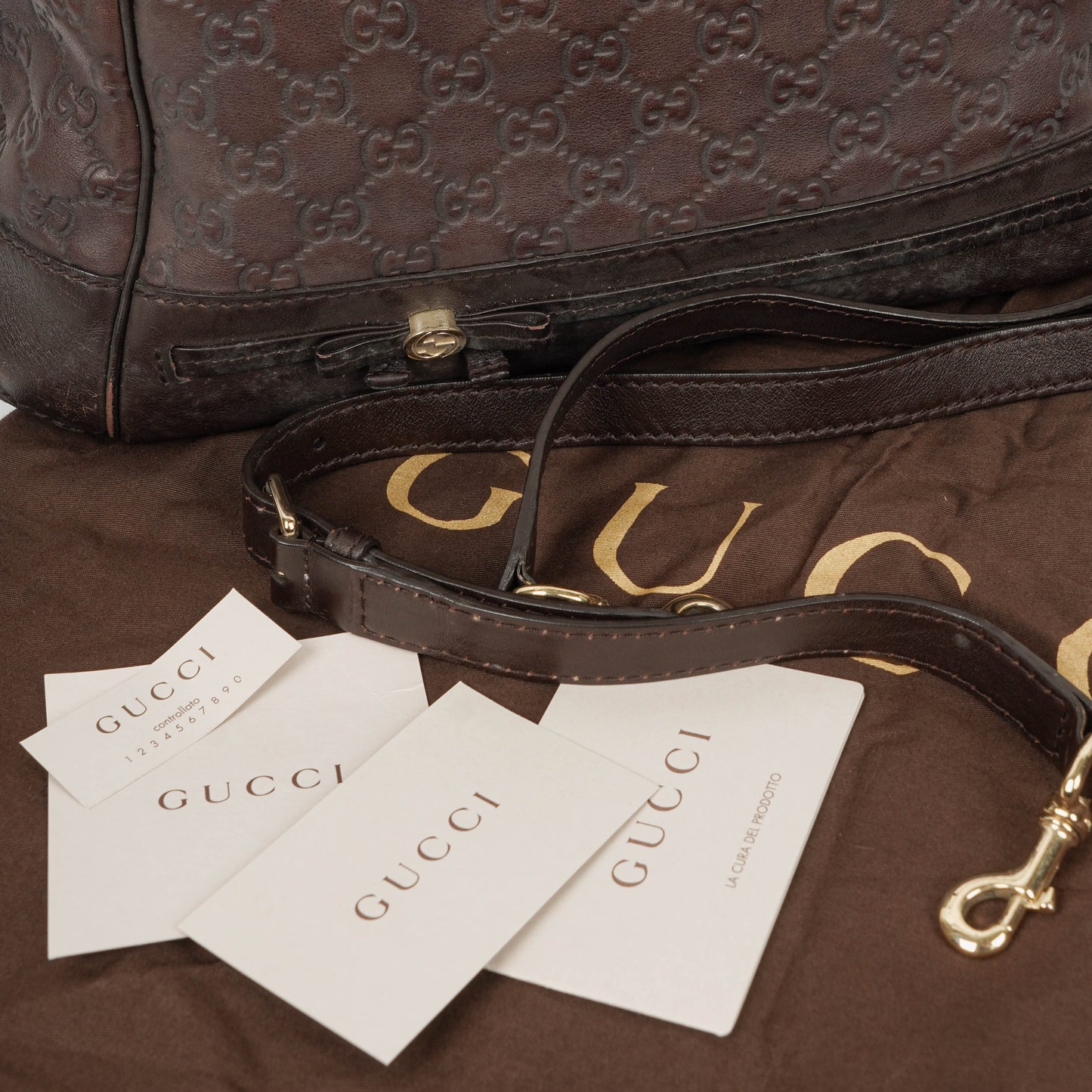 Gucci Guccissima Mayfair Convertible Tote