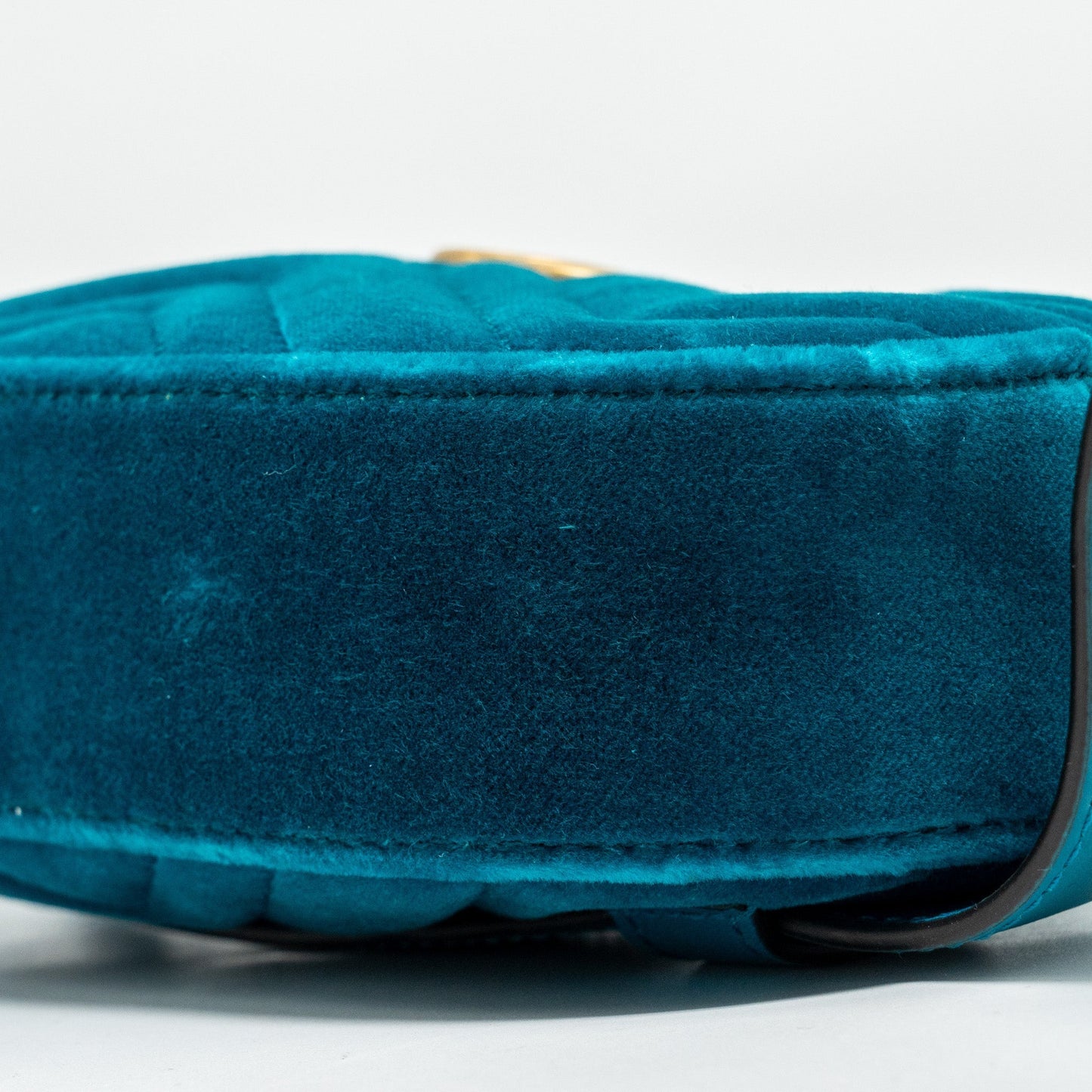Gucci Size 65 Marmont Belt Bag Velvet Blue