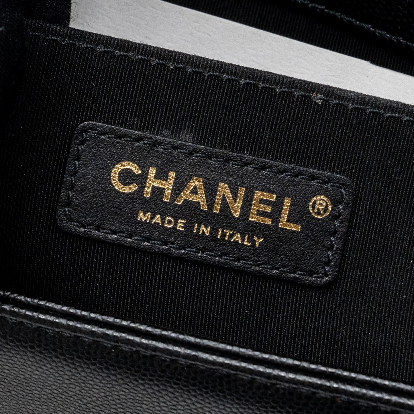 Chanel Medium Classic Boy Bag Caviar Black