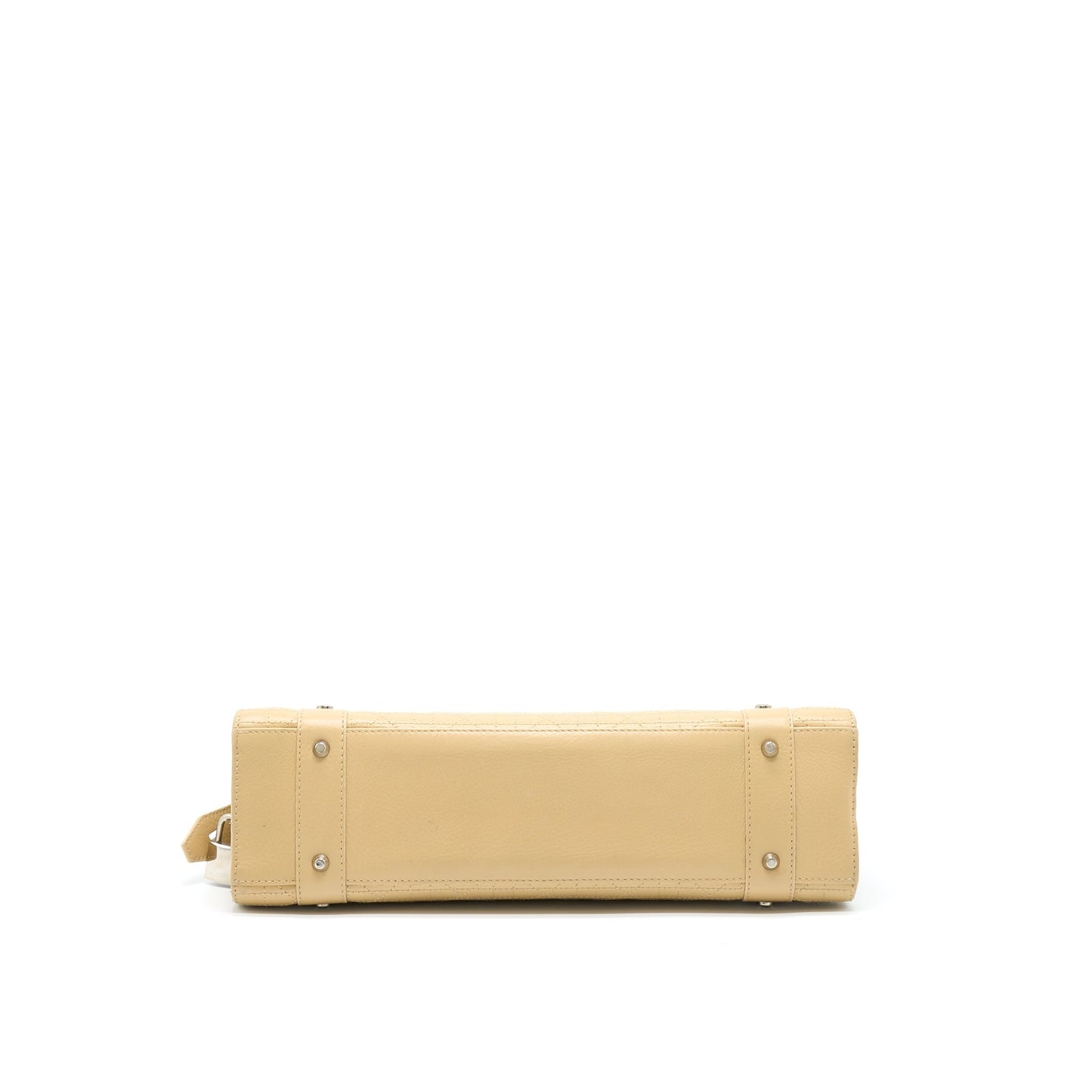 Dior Vintage Lady Dior Long Cuir Calfskin Beige