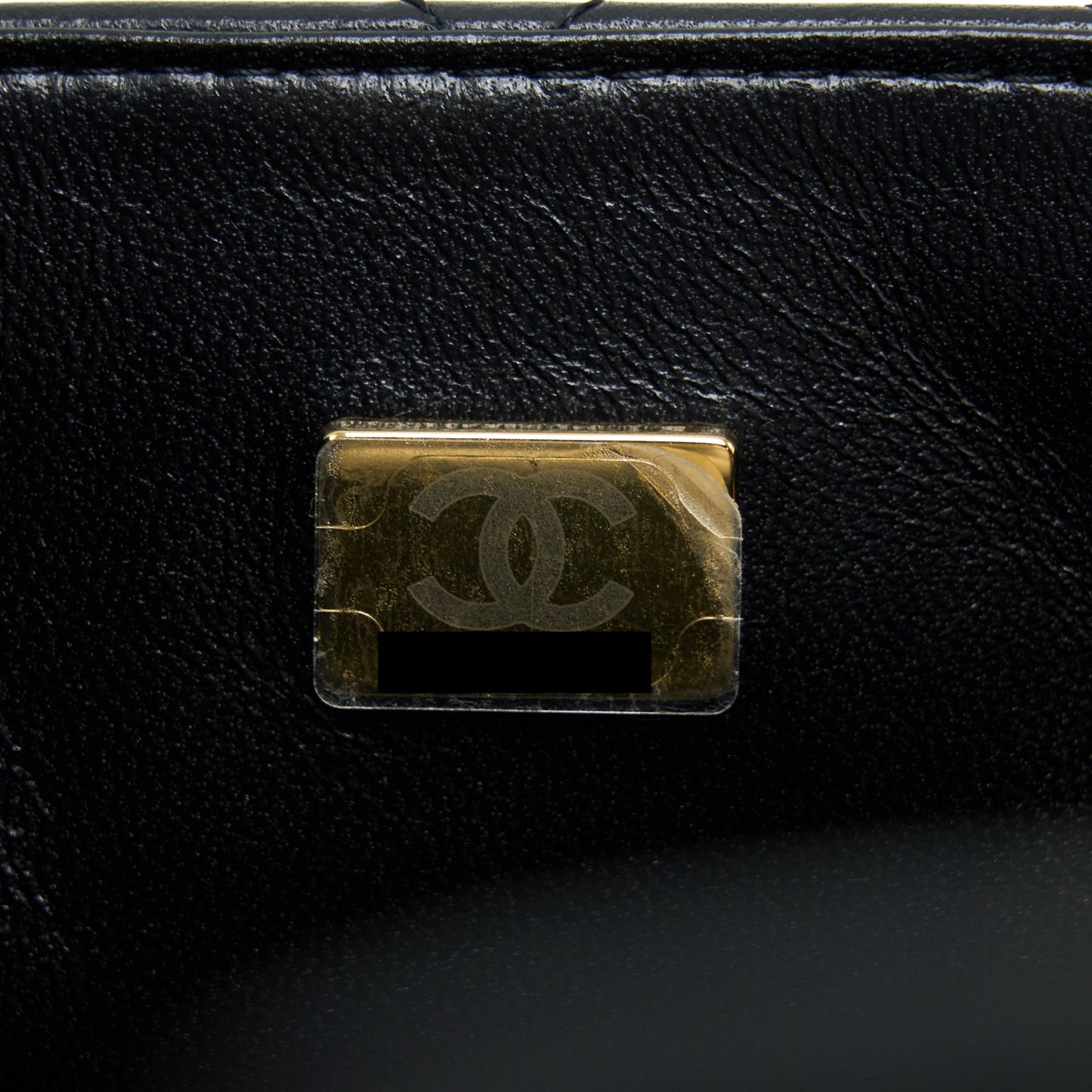 Chanel Mini Square Flap Bag Lambskin Black L