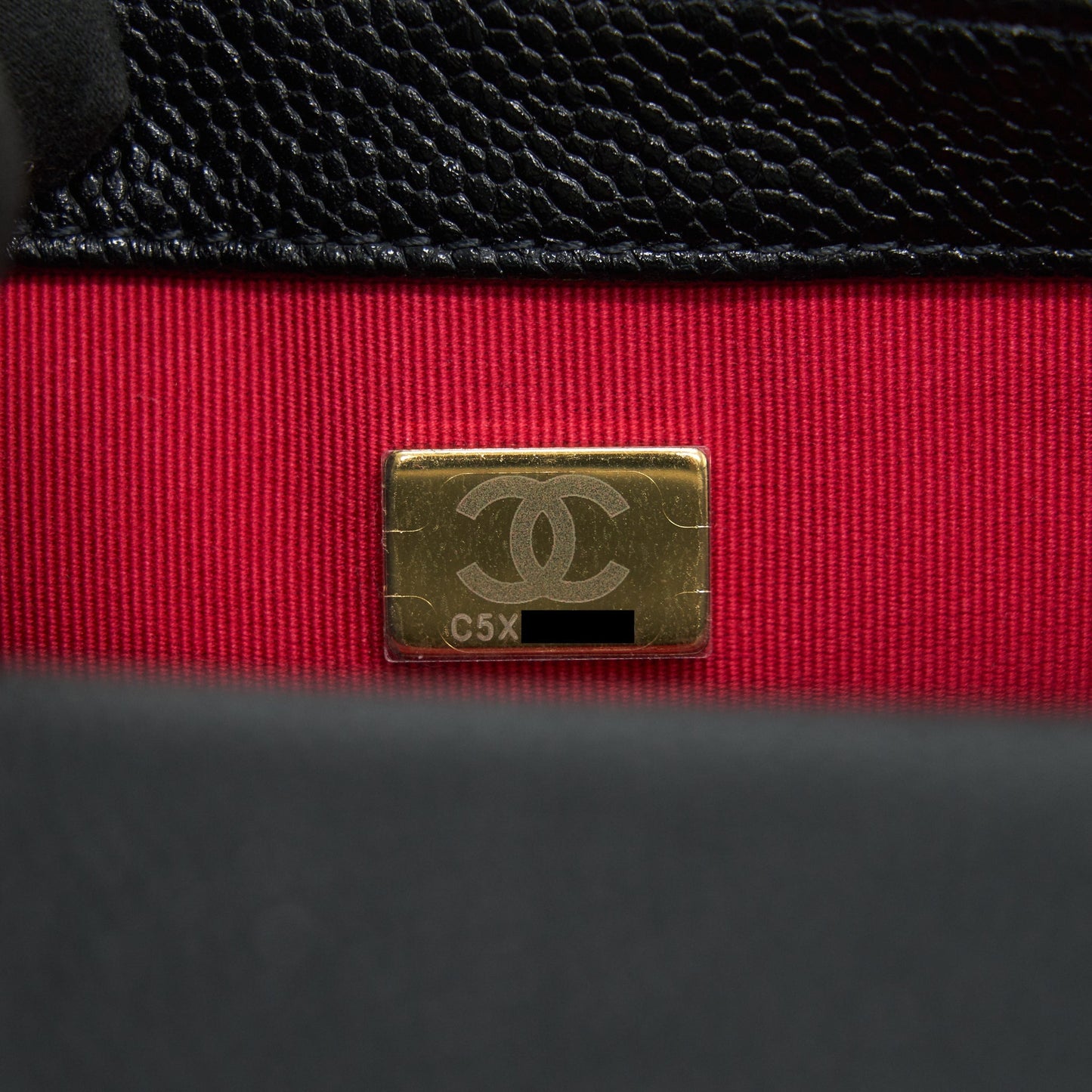Chanel 21A Mini Square Flap Bag Caviar Black