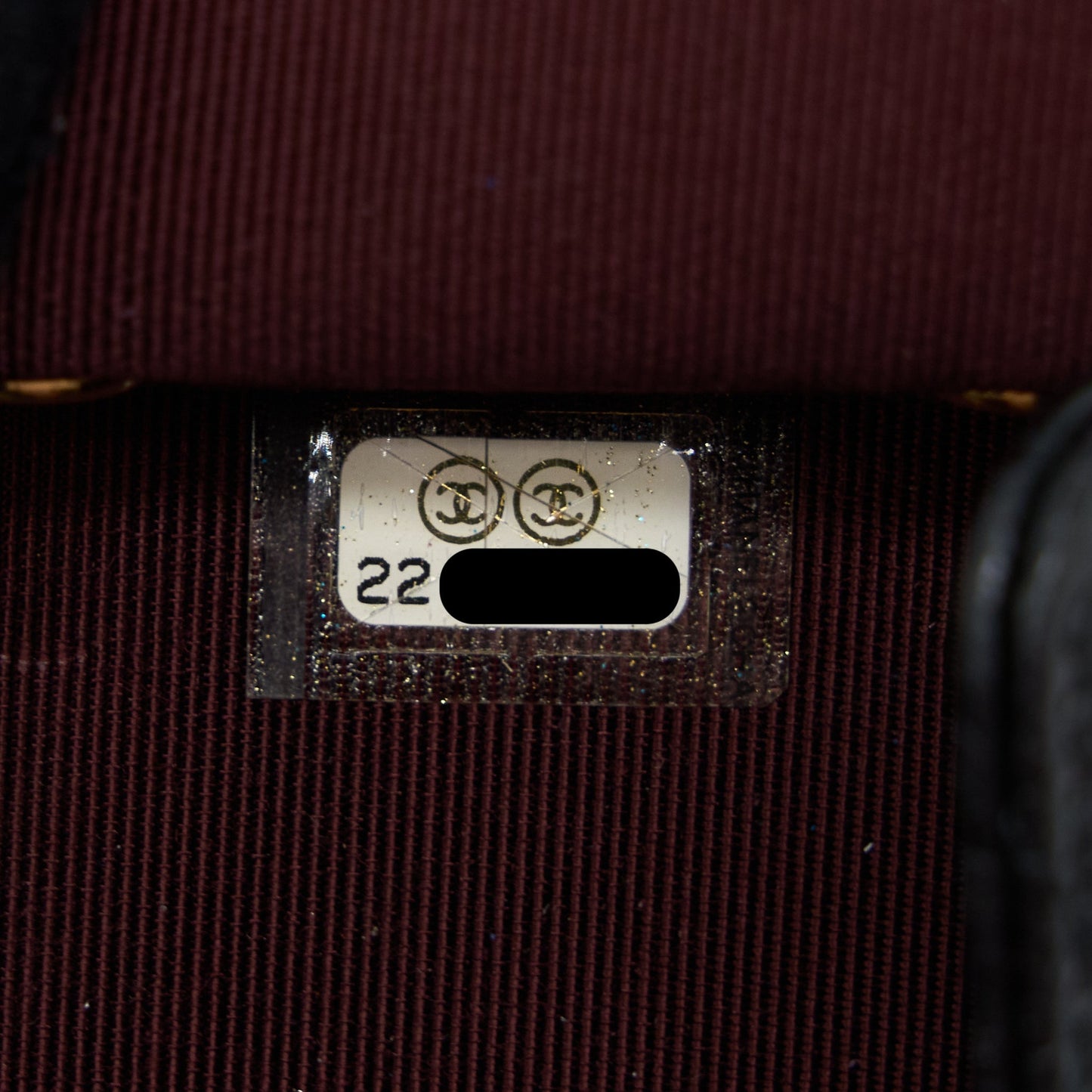 Chanel Flap Key Holder Caviar Black