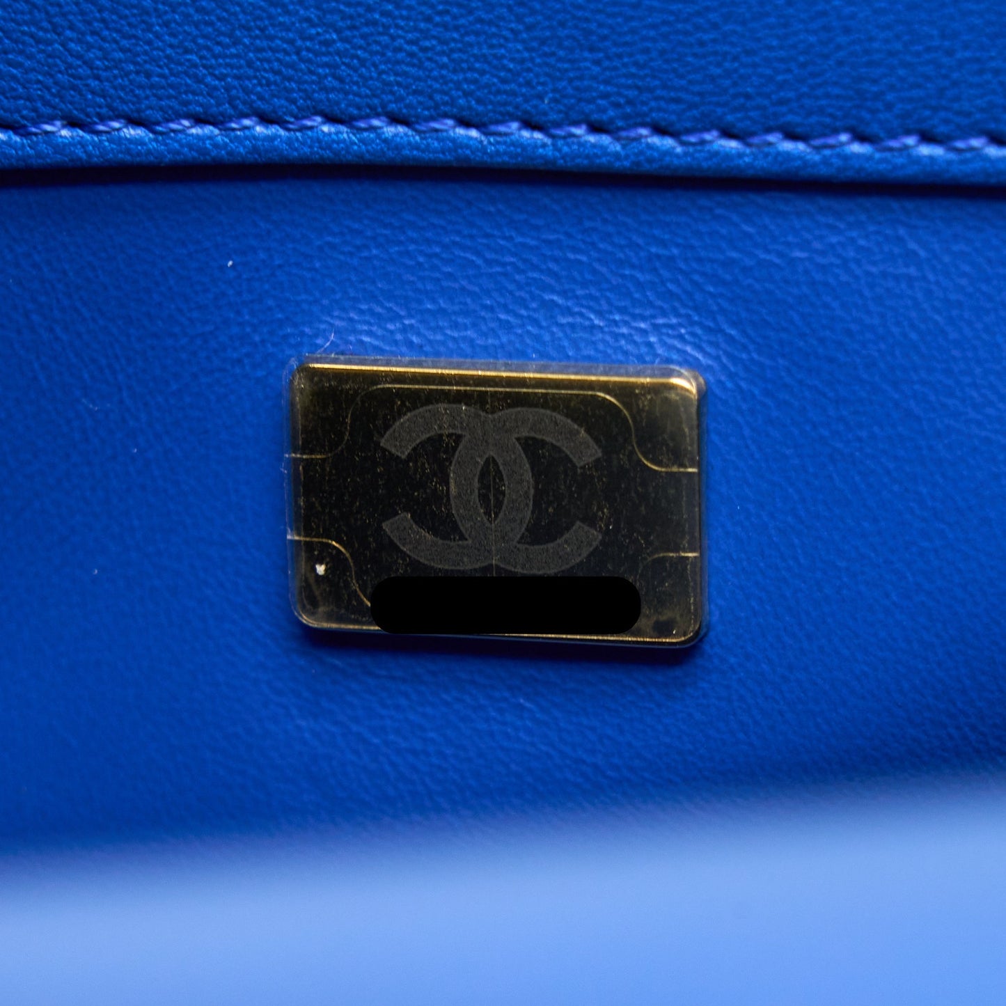 Chanel Pearl Crush Mini Rectangular Lambskin Blue Brushed (Microchip)
