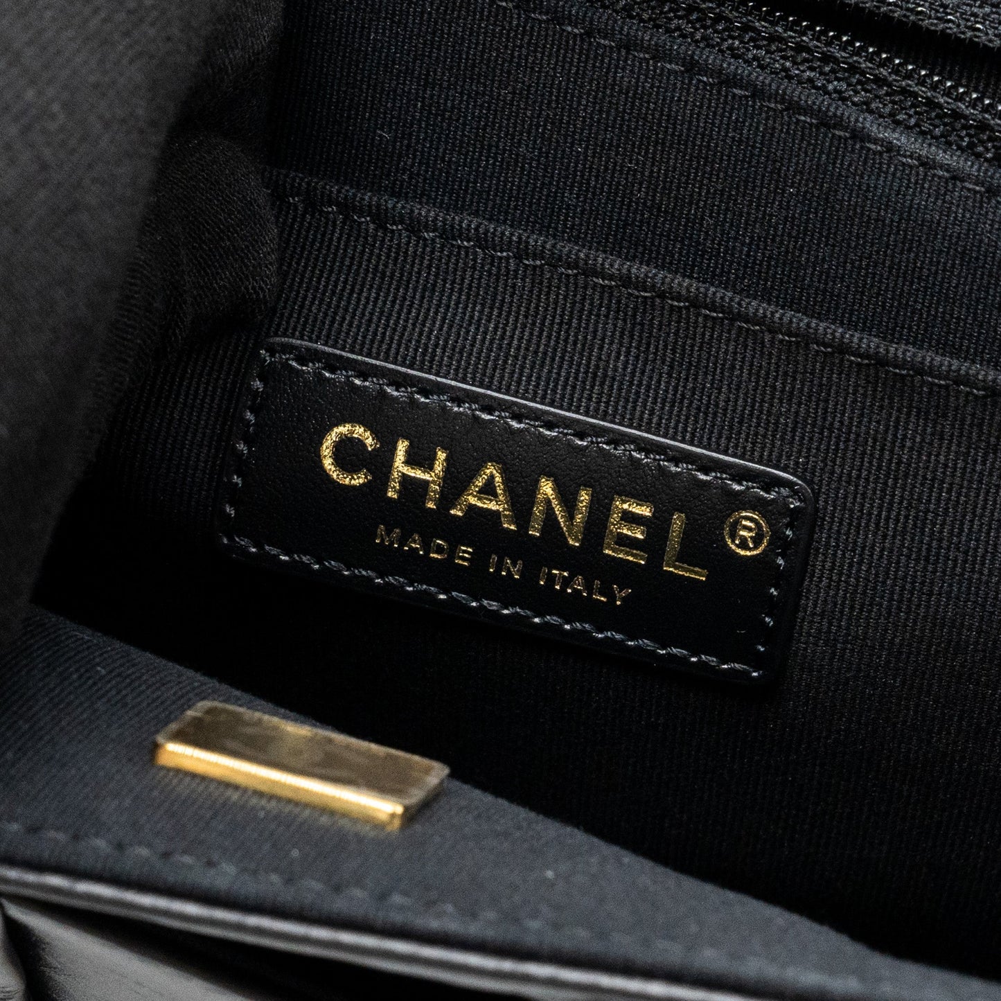 Chanel 23S flap backpack calfskin black brushed (microchip)