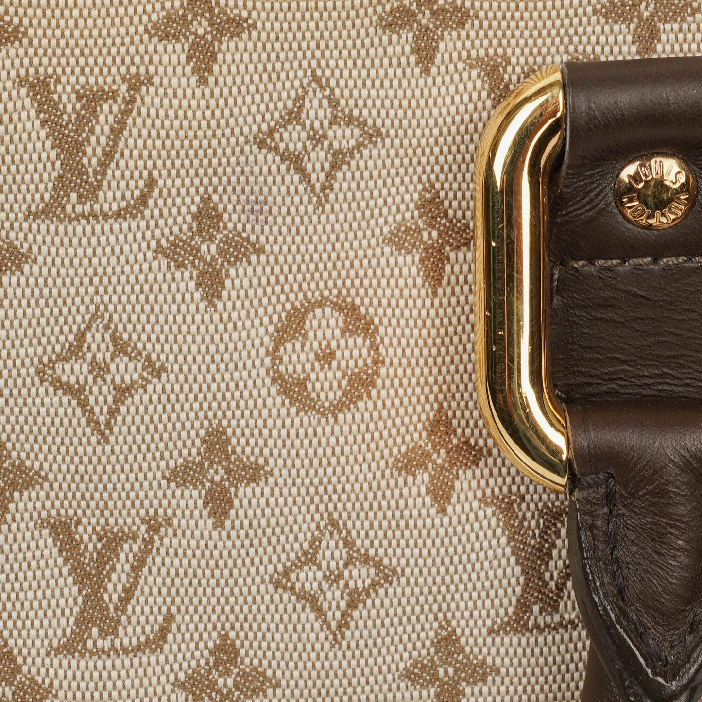 Louis Vuitton Mini Alma Long Brown Monogram Handbag