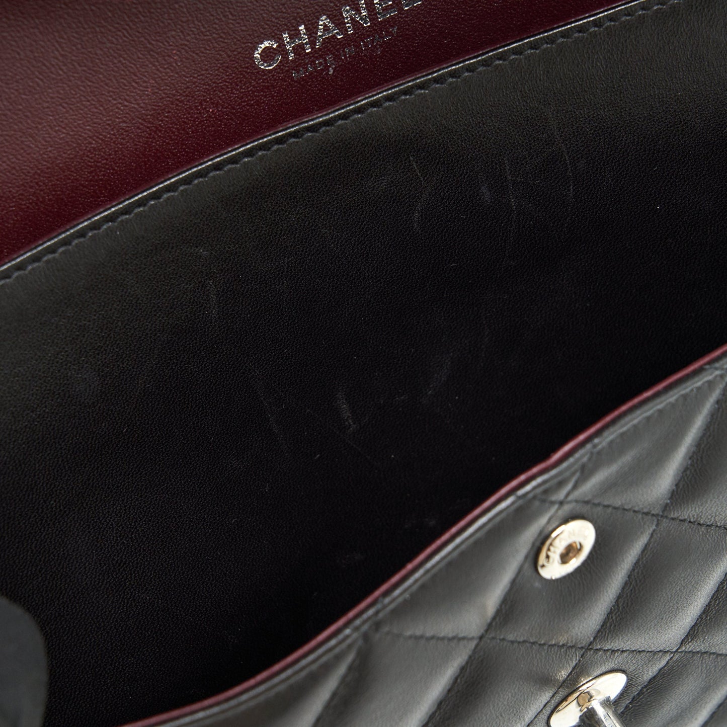 Chanel Classic jumbo Double flap Bag Lambskin Black