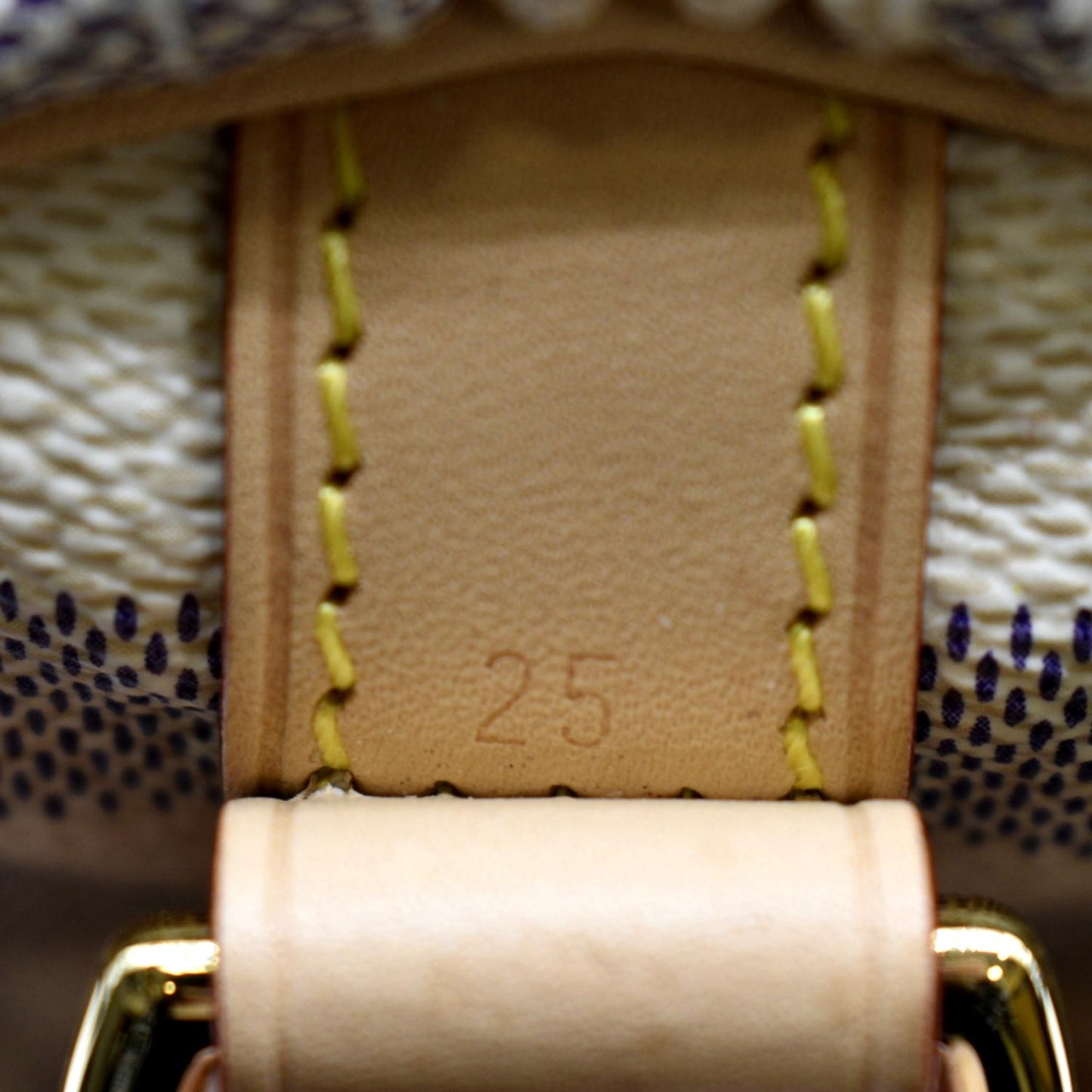 LOUIS VUITTON Nautical 25 Bandouliere Damier Azur Shoulder Bag White