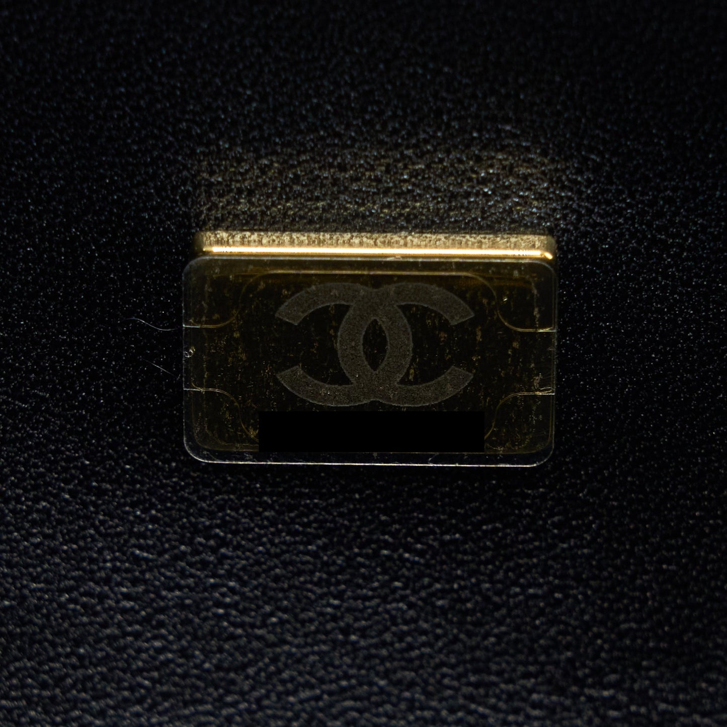 Chanel Small Boy Bag Caviar Black With Brushed (Microchip)