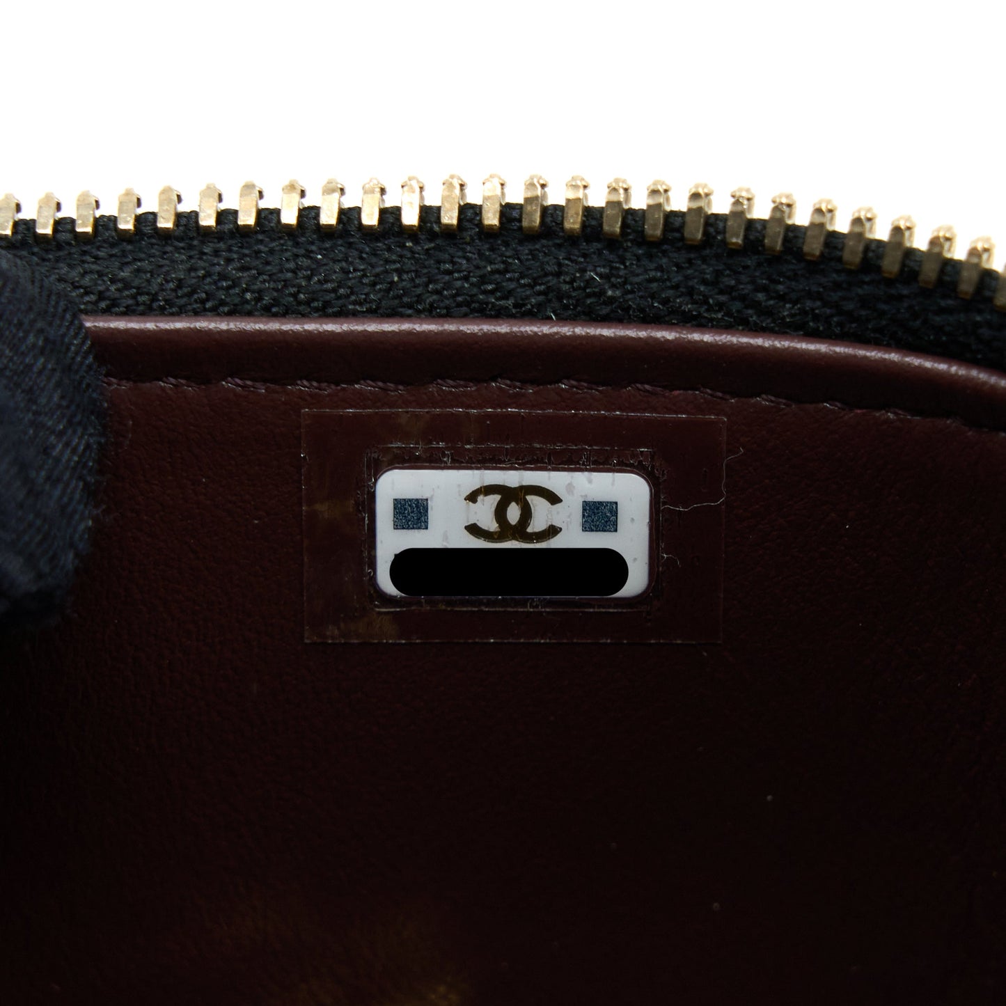 Chanel 23C Mini Vanity With Chain Caviar Black L