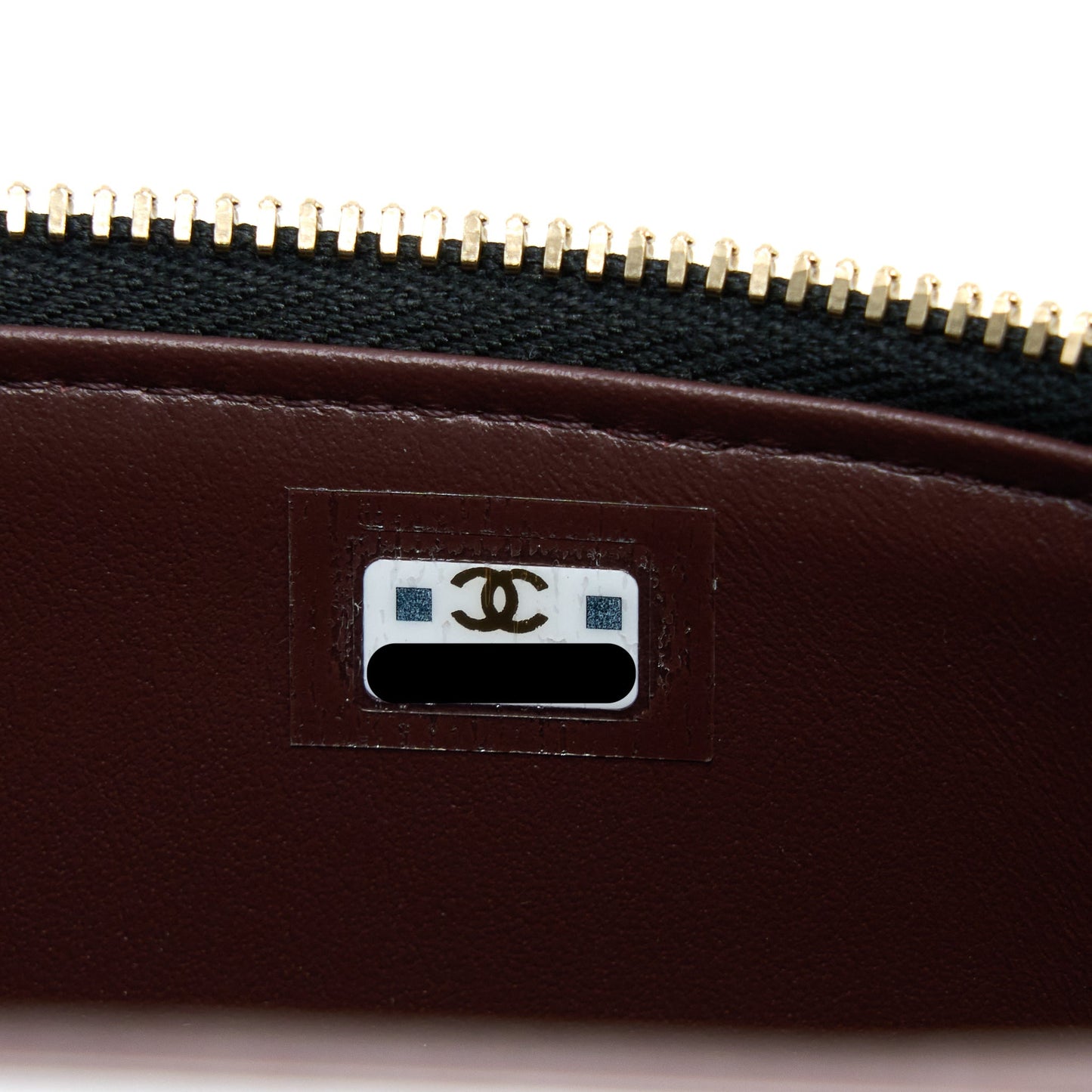 Chanel 23C Long Vanity With Chain Caviar Black L