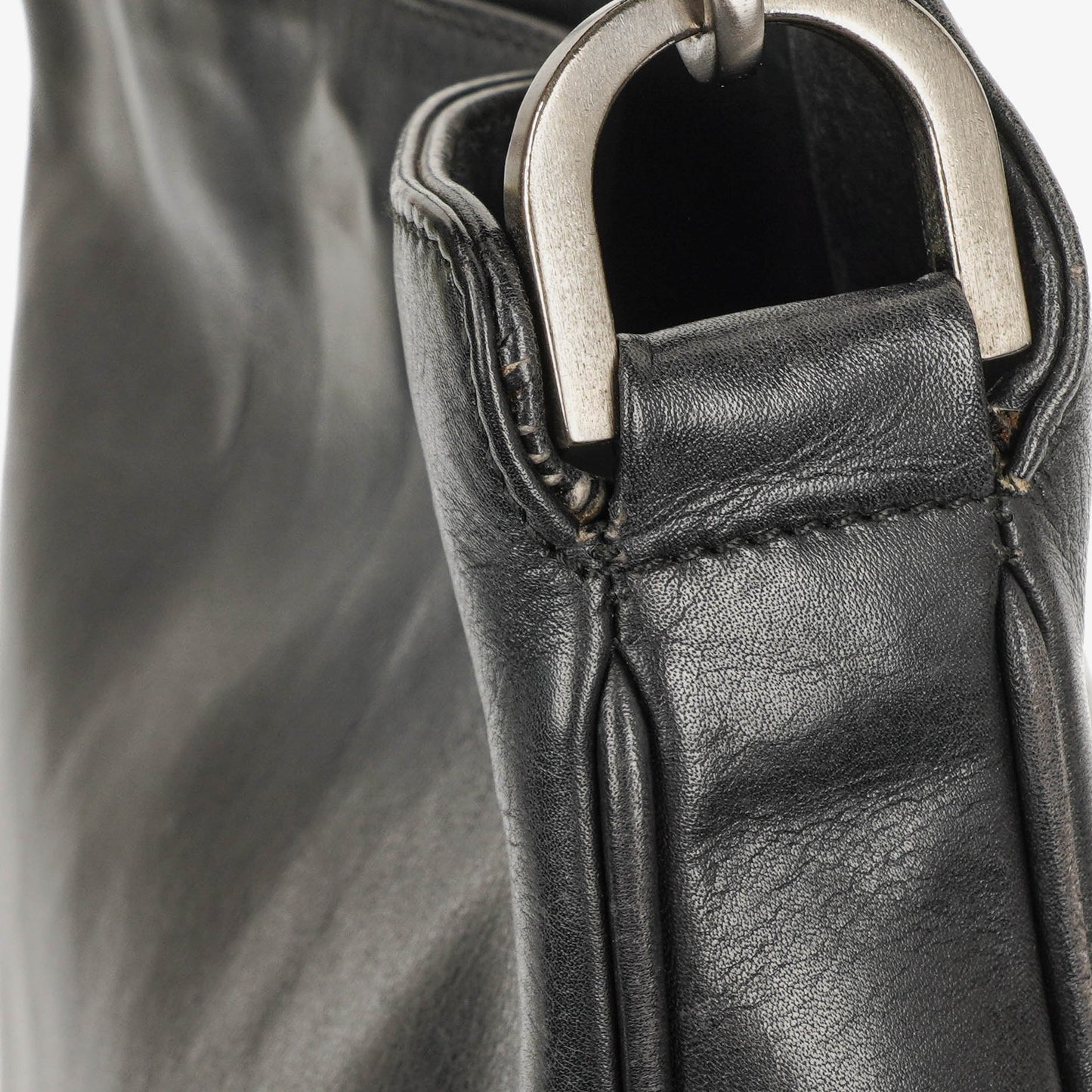 Gucci Leather Bamboo Top Handle Bag