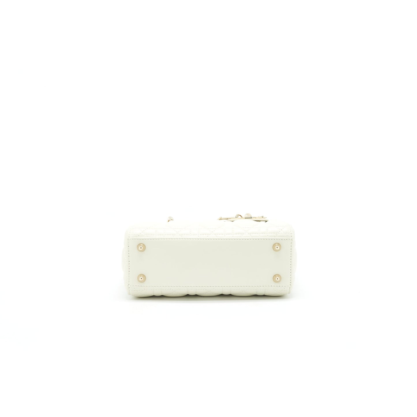 CHRISTIAN Small Lady Dior Cream With