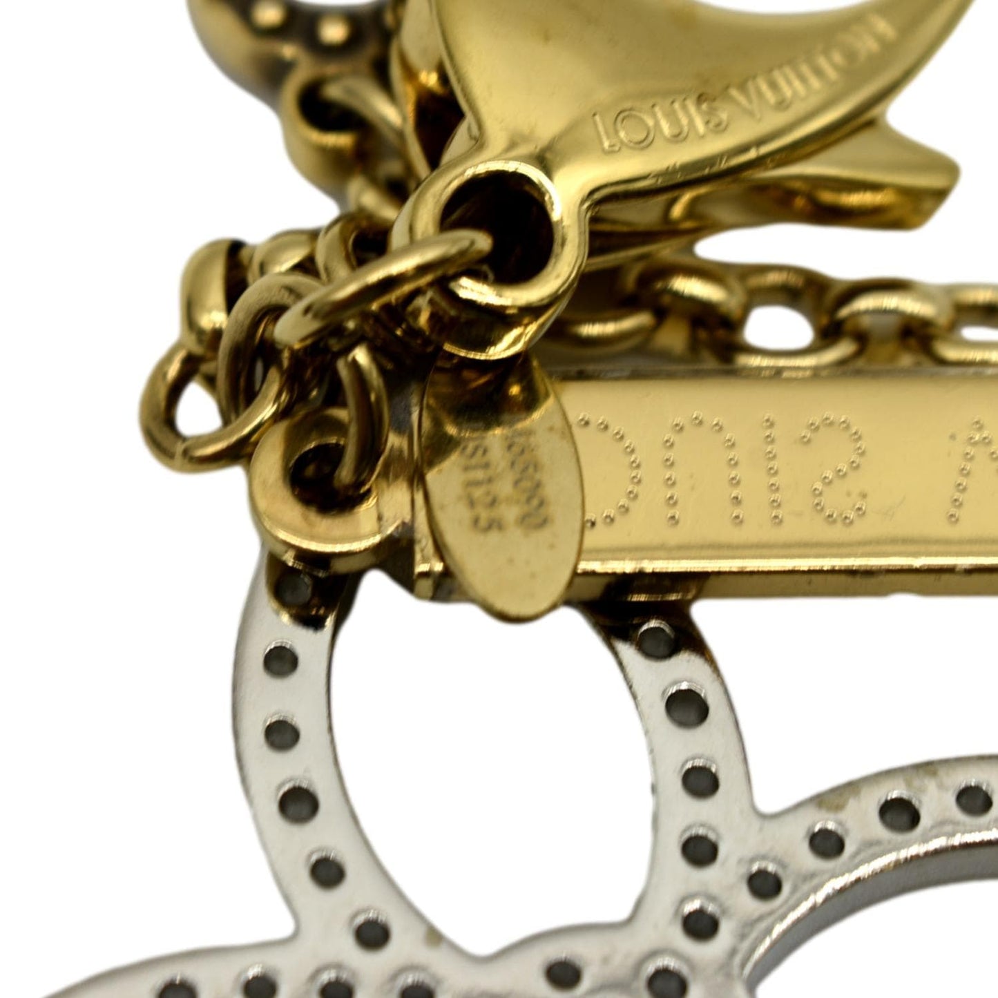 LOUIS VUITTON Bijoux Sac Tapage Key Chain Bag Charm Gold