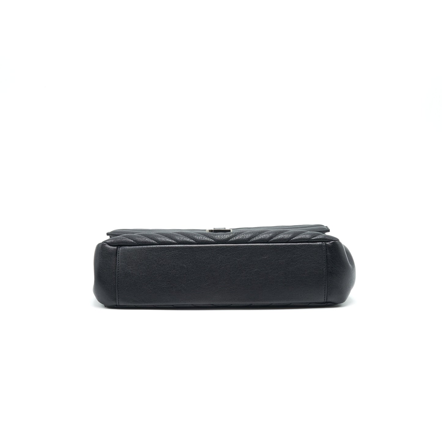 SAINT LAURENT / COLLEGE MATELASSE LEATHER BLACK