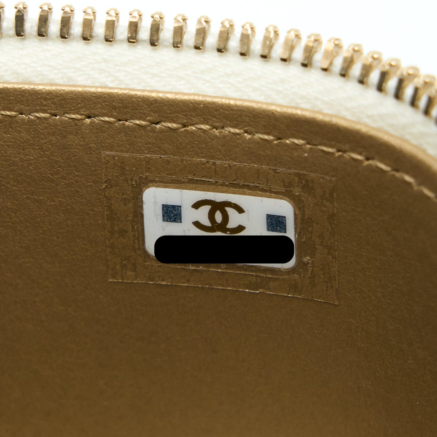 Chanel 23C Pearl Crush Mini Vanity with Chain Lambskin White L (Microchip)