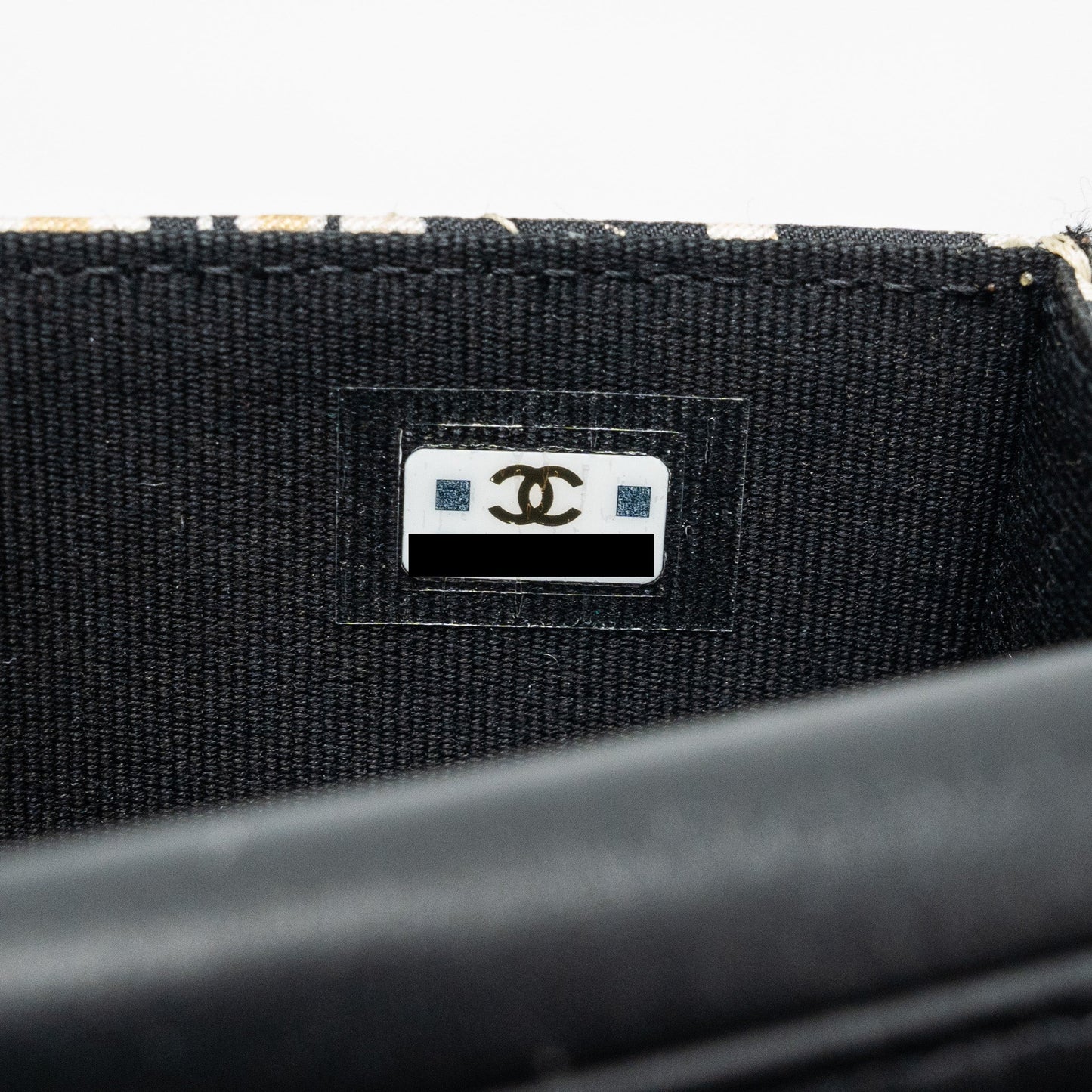 Chanel Mini Clutch With Chain Fabric Multicolour L (Microchip)