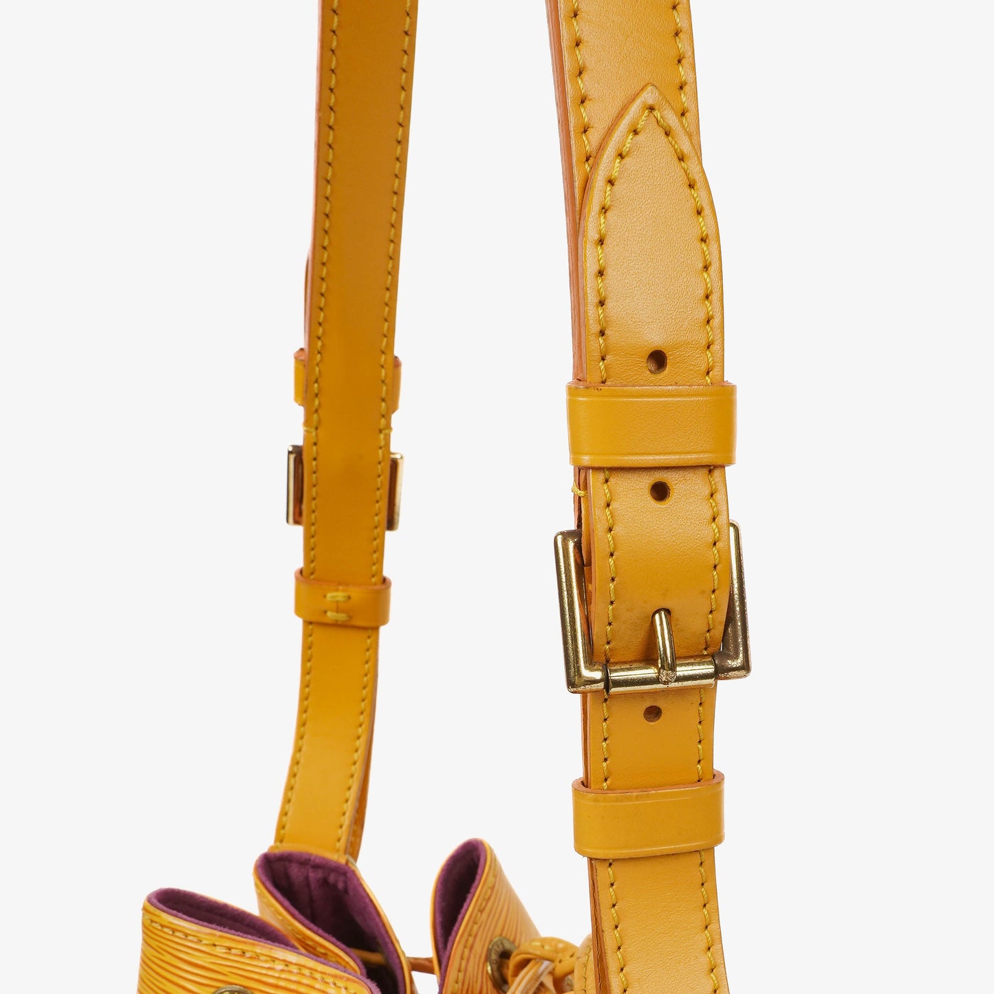 Louis Vuitton Petit Noe Yellow EPI Leather Shoulder Bag