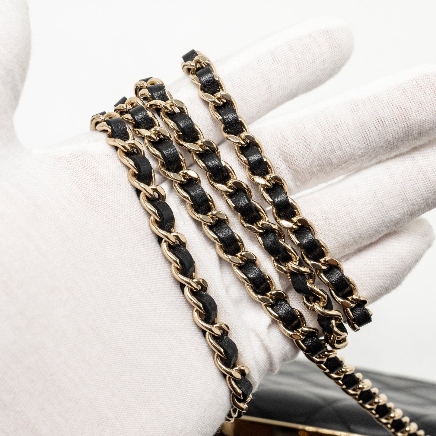 Chanel Trendy CC Wallet on Chain Lambskin Black L (Microchip)