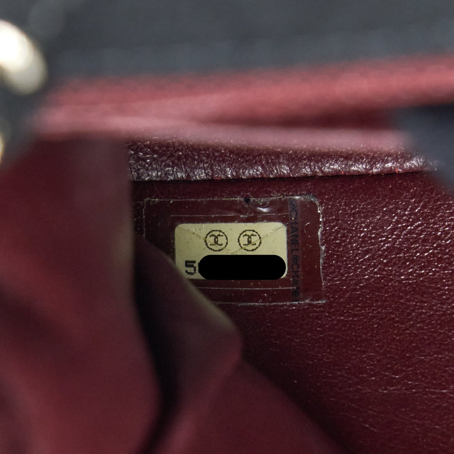 Chanel Medium Single Flap Bag Fabric Black