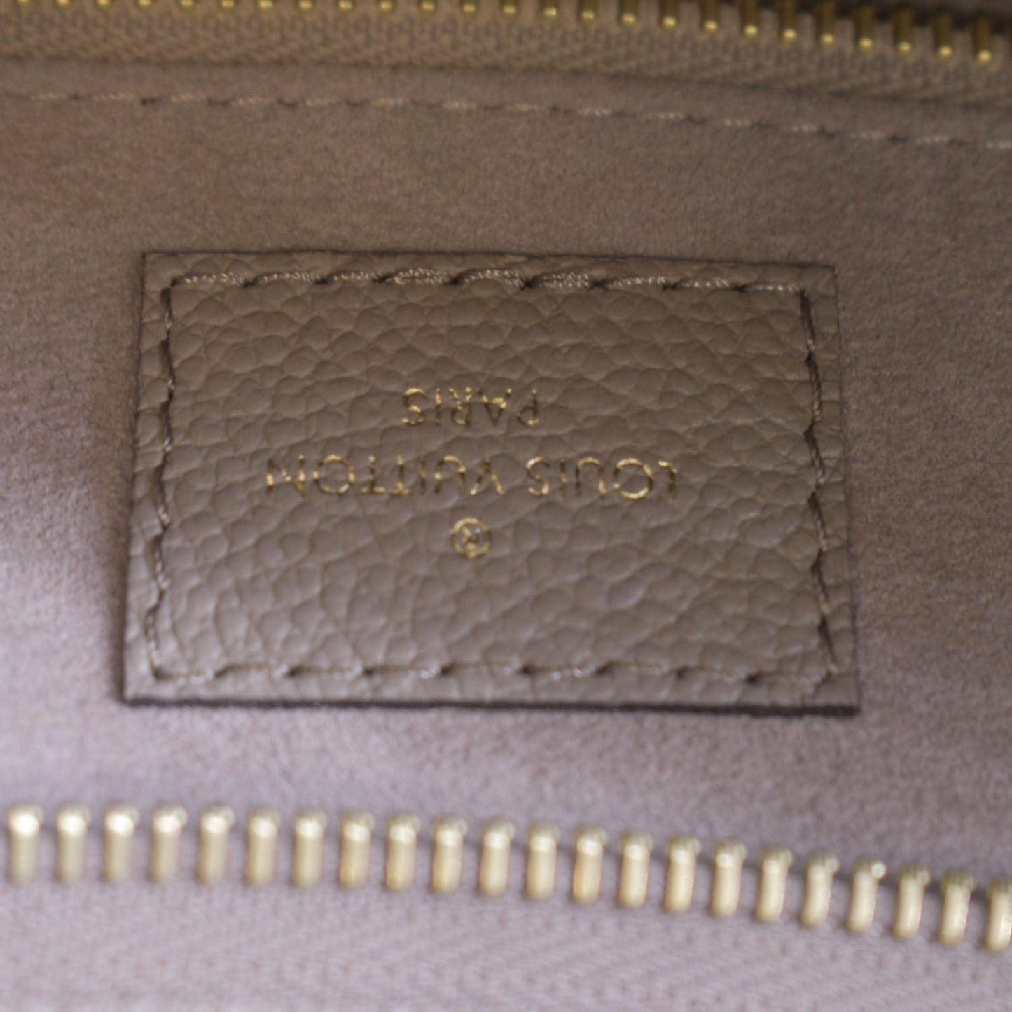 LOUIS VUITTON Carryall MM Monogram Empreinte Crossbody Bag Tourterelle Gray