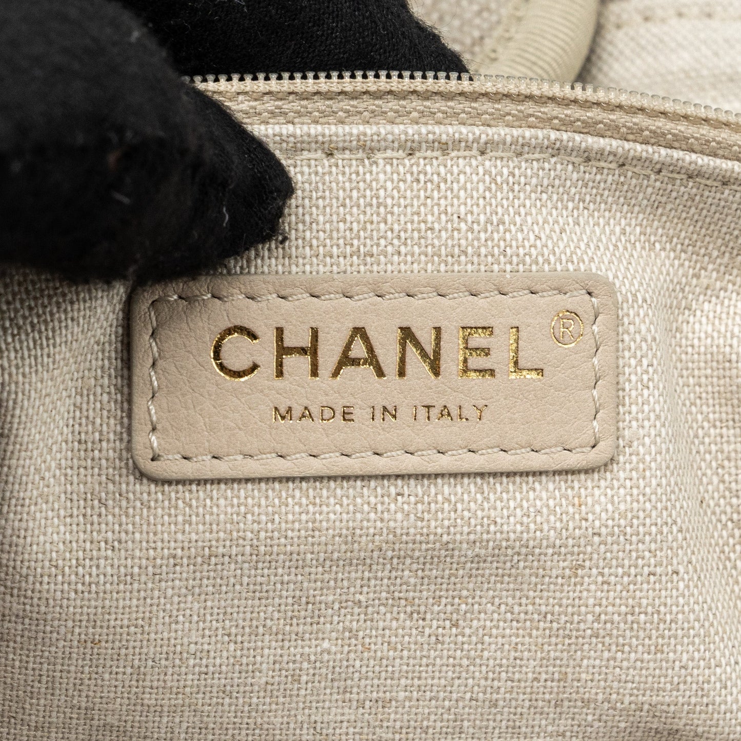 Chanel Deauville Bag Canvas/ Leather Beige/White (microchip)