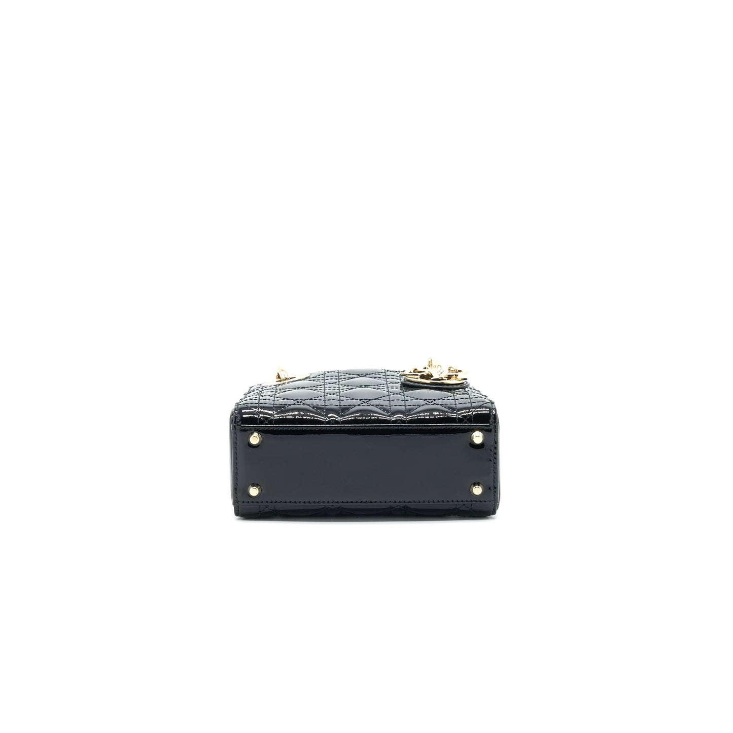 Dior Mini Lady Dior Patent Leather Black with