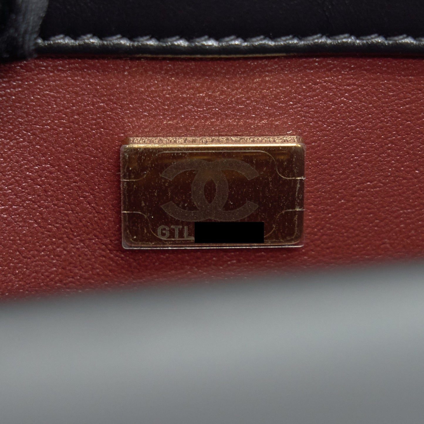 Chanel 21A Gold Crush Mini Flap Bag Calfskin Black