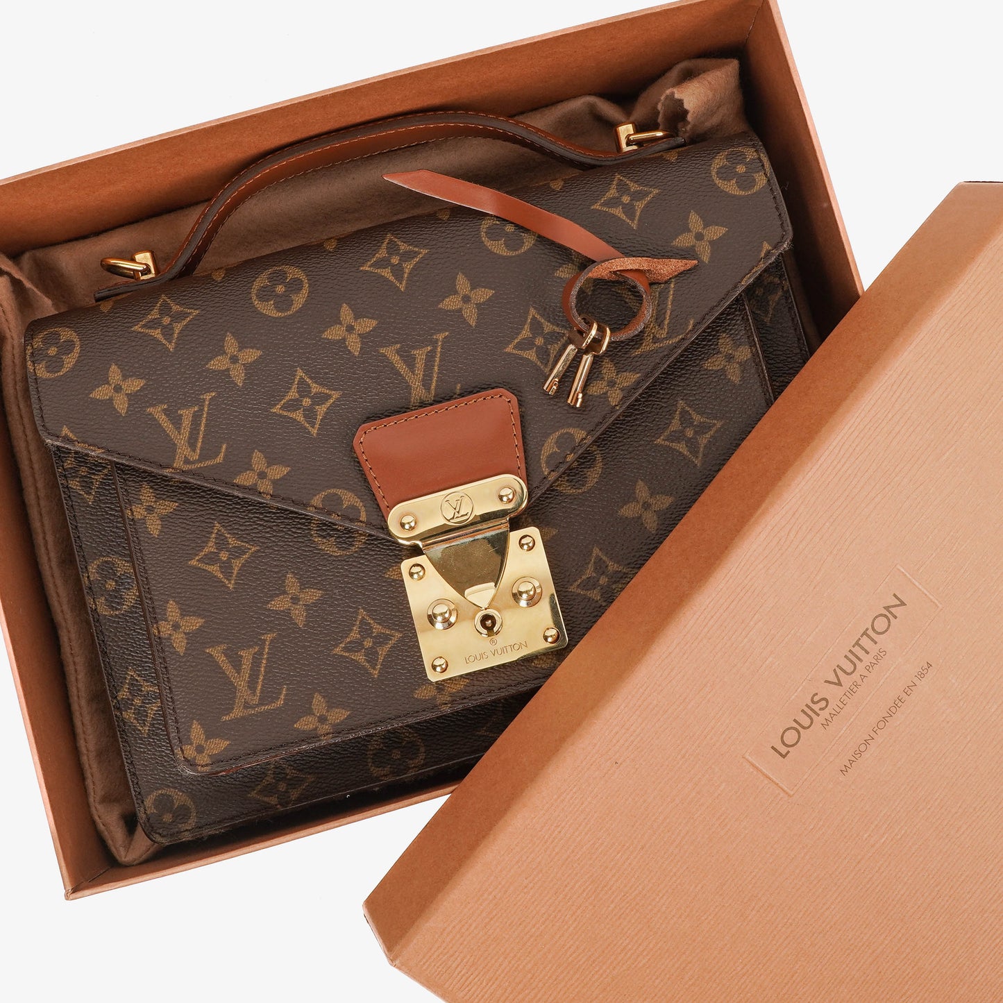 Louis Vuitton Monceau 28 Monogram Canvas Bag