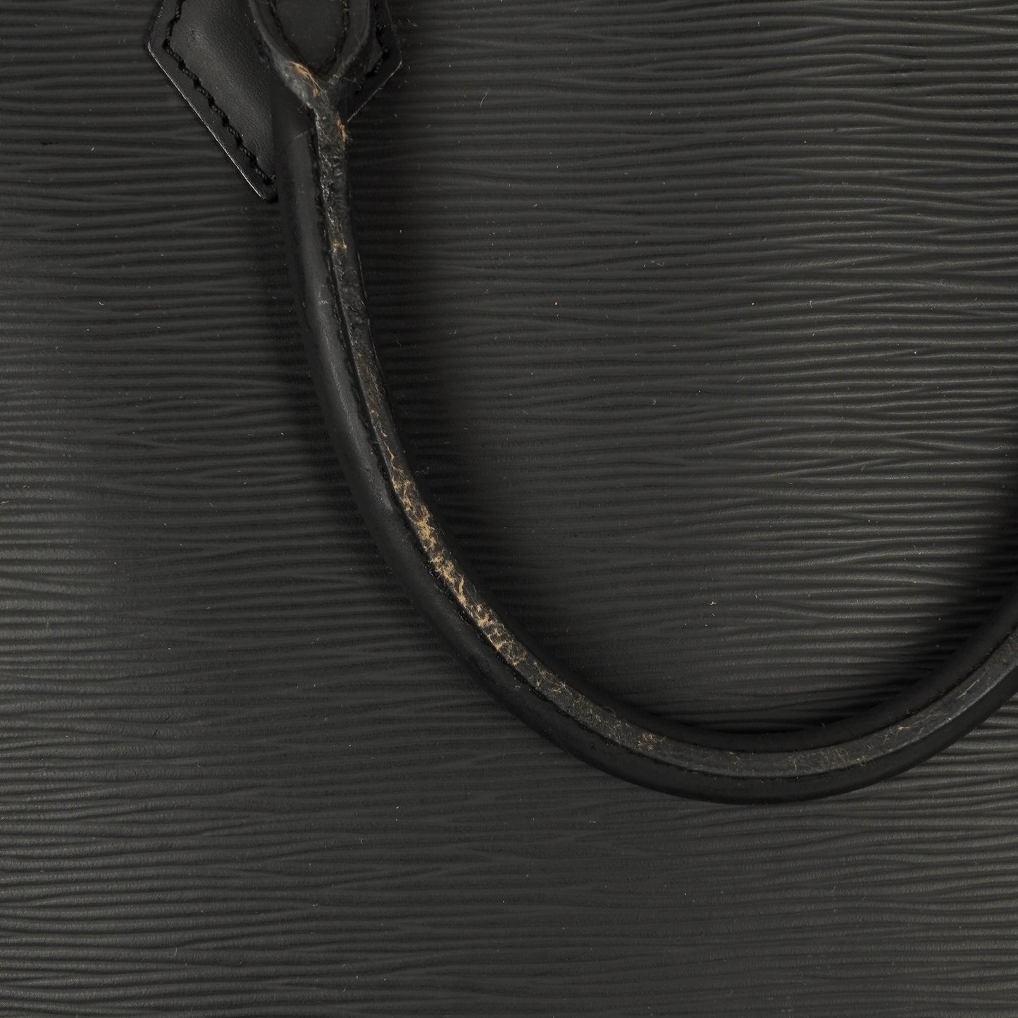 Louis Vuitton Sac Plat Black Epi Leather Bag
