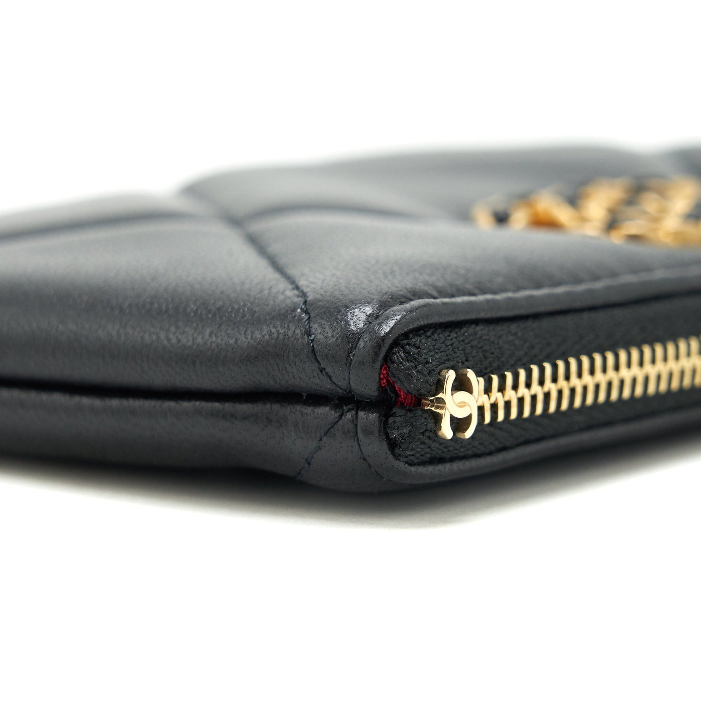 Chanel 19 Mini Pouch Lambskin Black