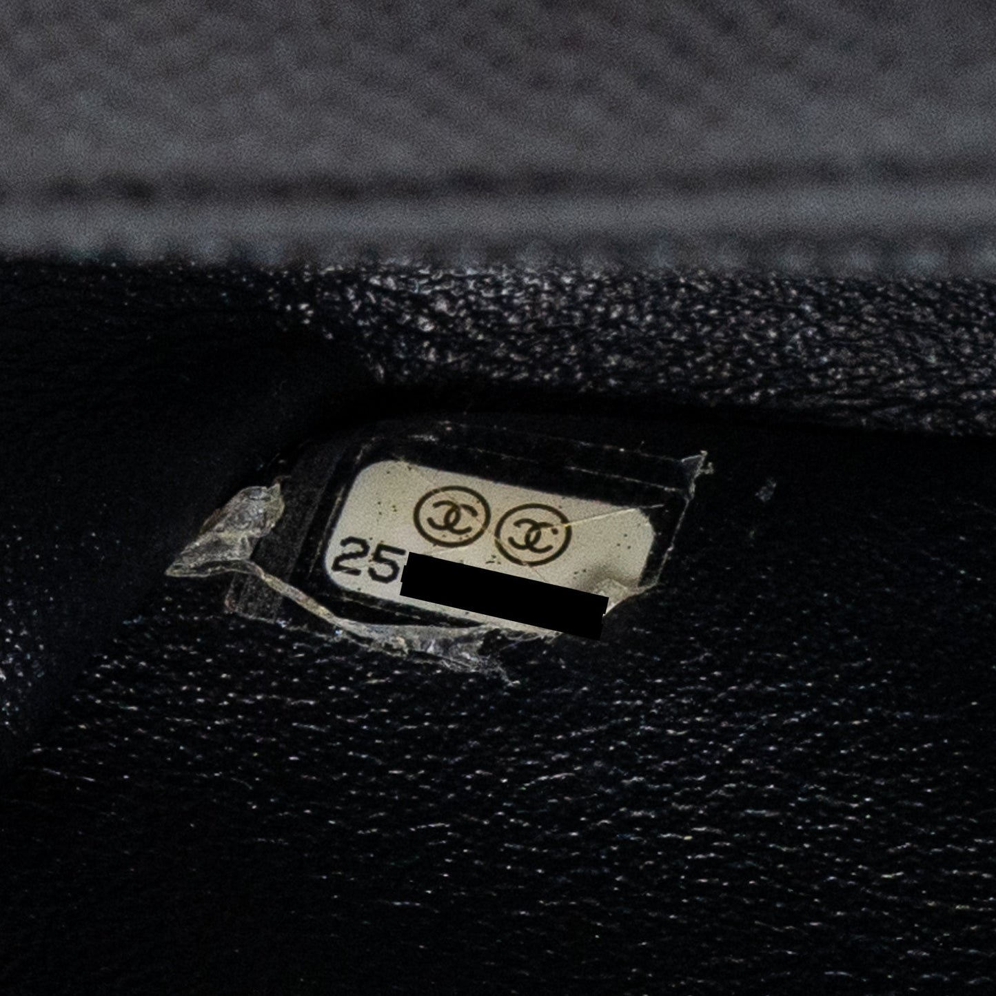 Chanel Mini Rectangular Flap Bag Chevron Caviar Black