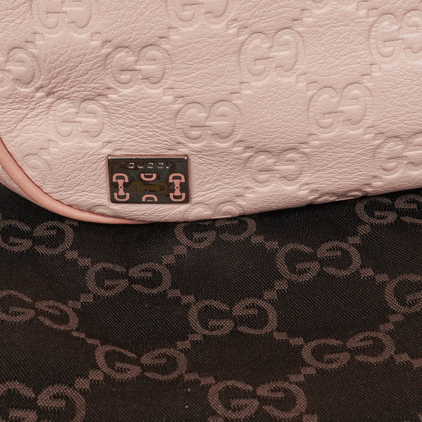 Gucci Guccissima Pink Charmy Hobo Bag